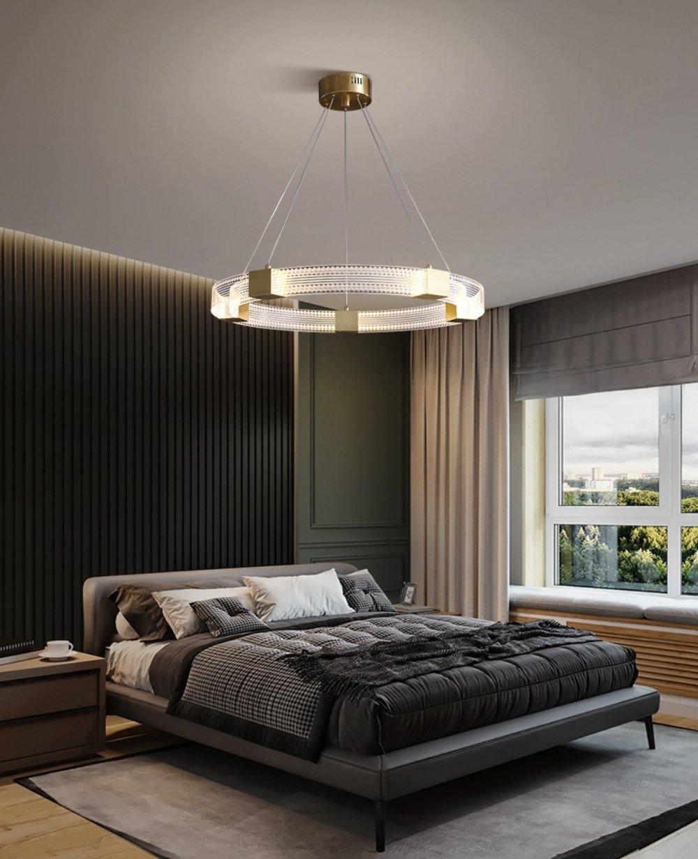 Eurdora Modern Minimalist Ring LED Chandelier