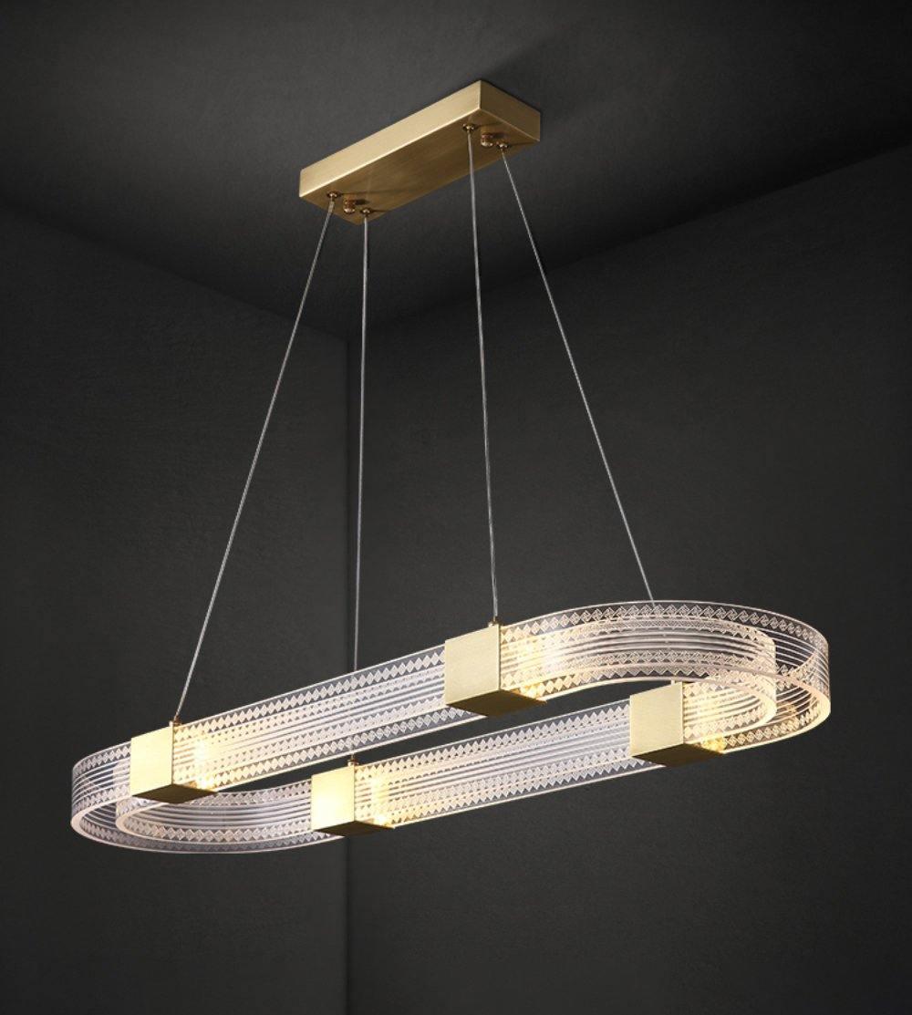Eurdora Modern Minimalist Ring LED Chandelier