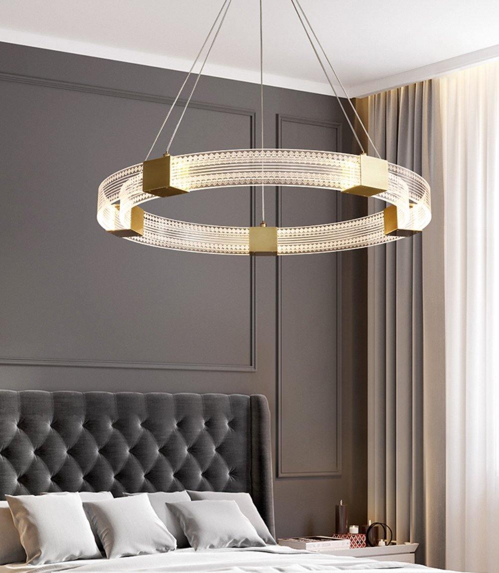 Eurdora Modern Minimalist Ring LED Chandelier