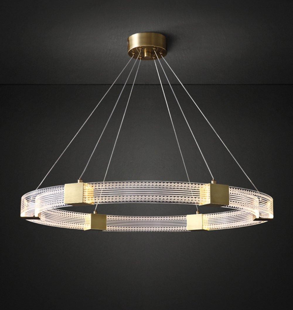 Eurdora Modern Minimalist Ring LED Chandelier