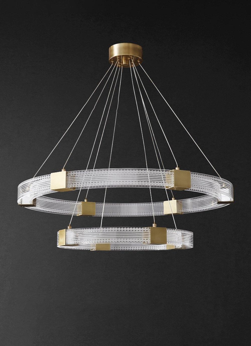 Eurdora Modern Minimalist Ring LED Chandelier