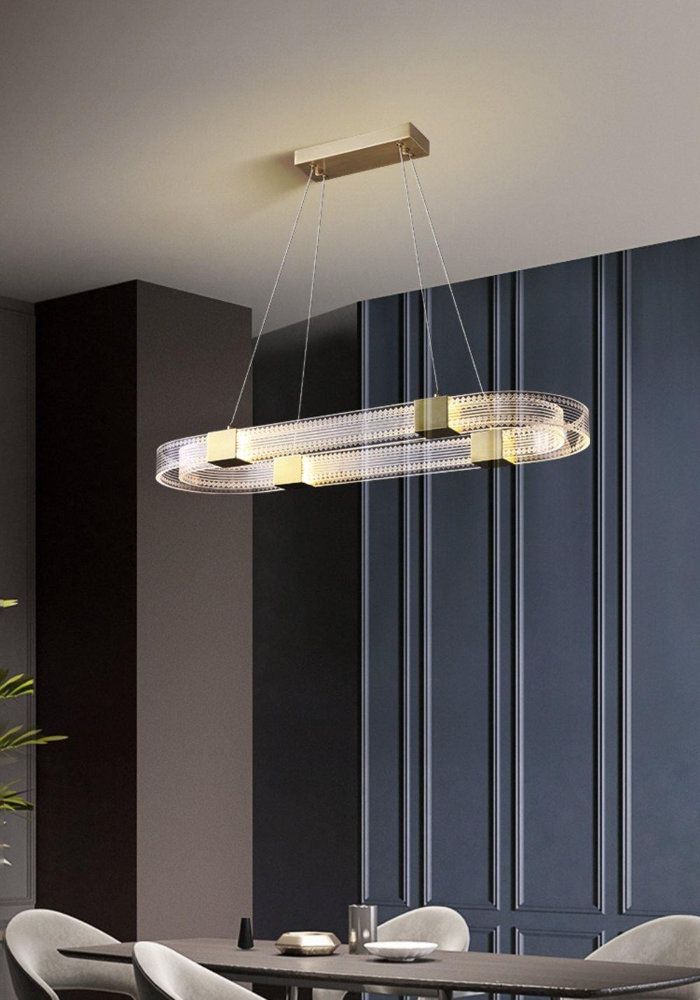 Eurdora Modern Minimalist Ring LED Chandelier