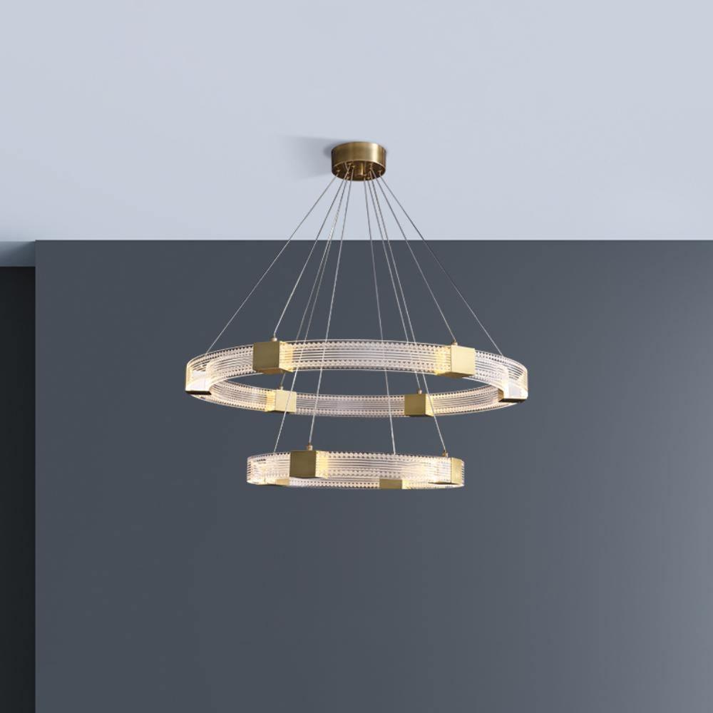 Eurdora Modern Minimalist Ring LED Chandelier