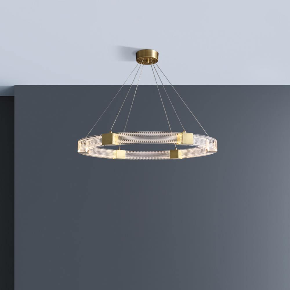 Eurdora Modern Minimalist Ring LED Chandelier