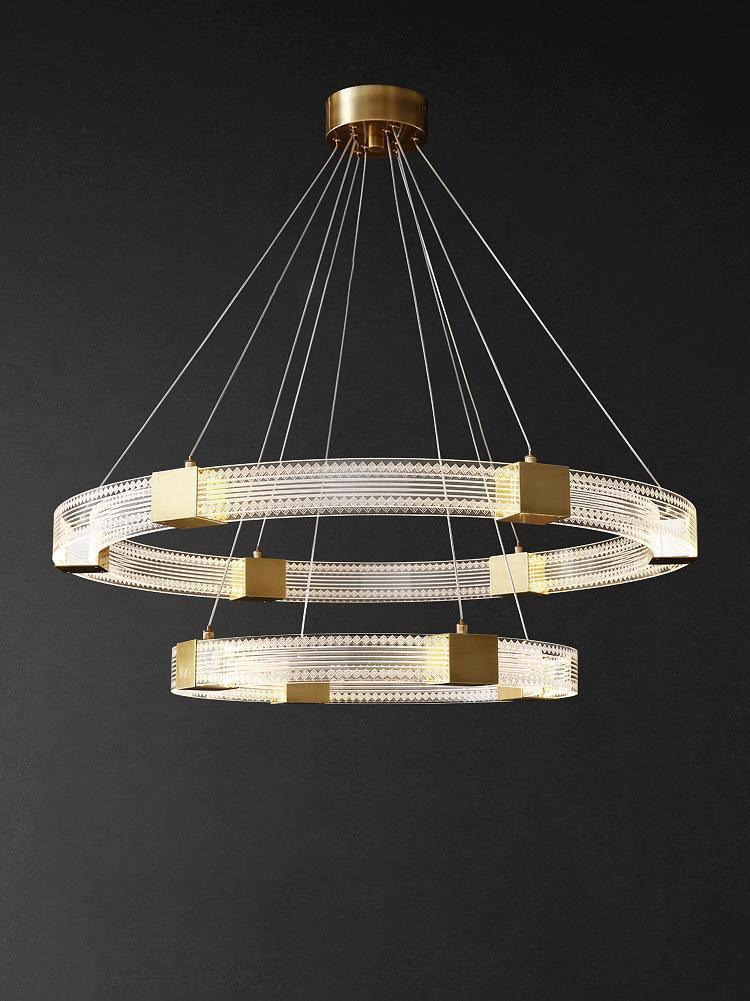 Eurdora Modern Minimalist Ring LED Chandelier