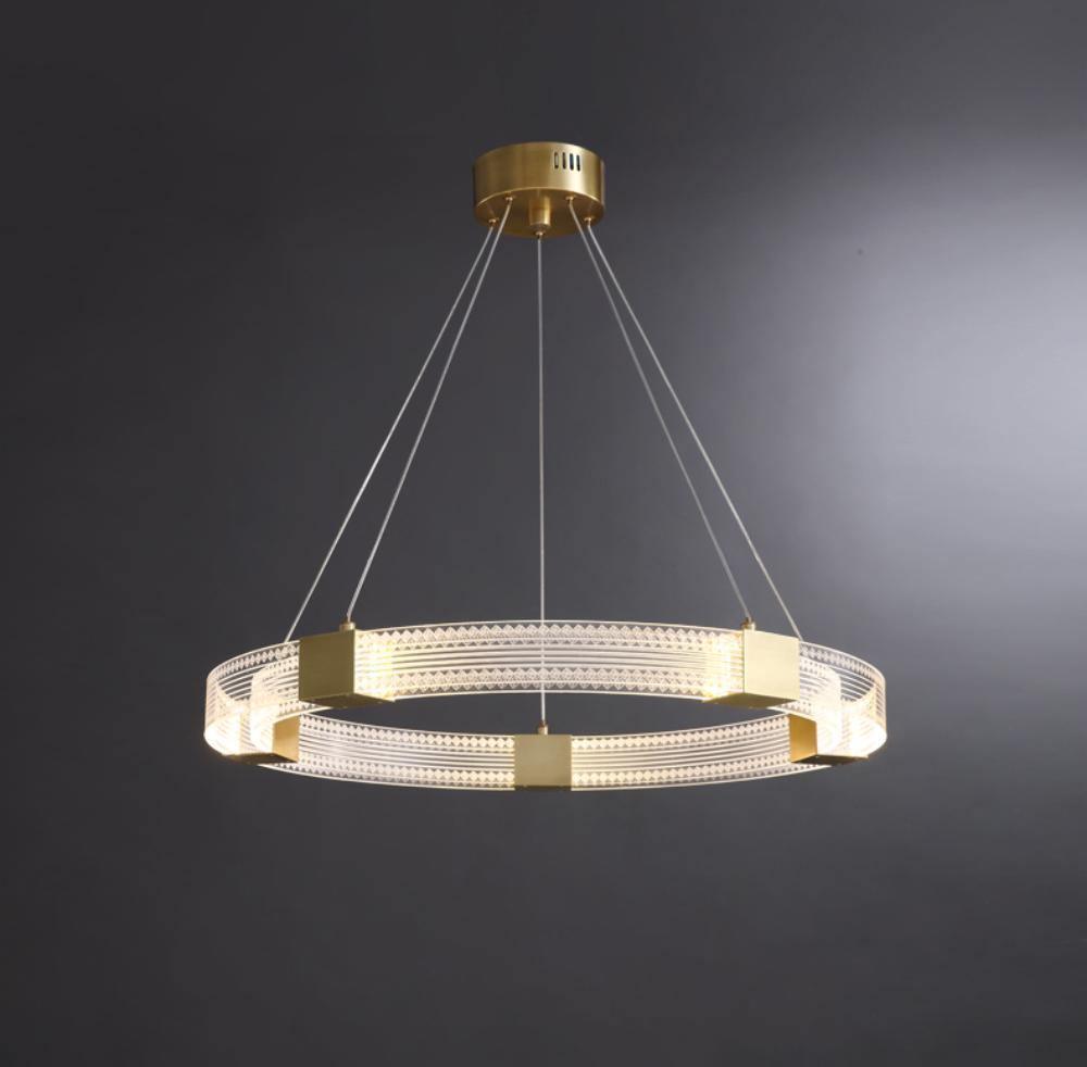 Eurdora Modern Minimalist Ring LED Chandelier