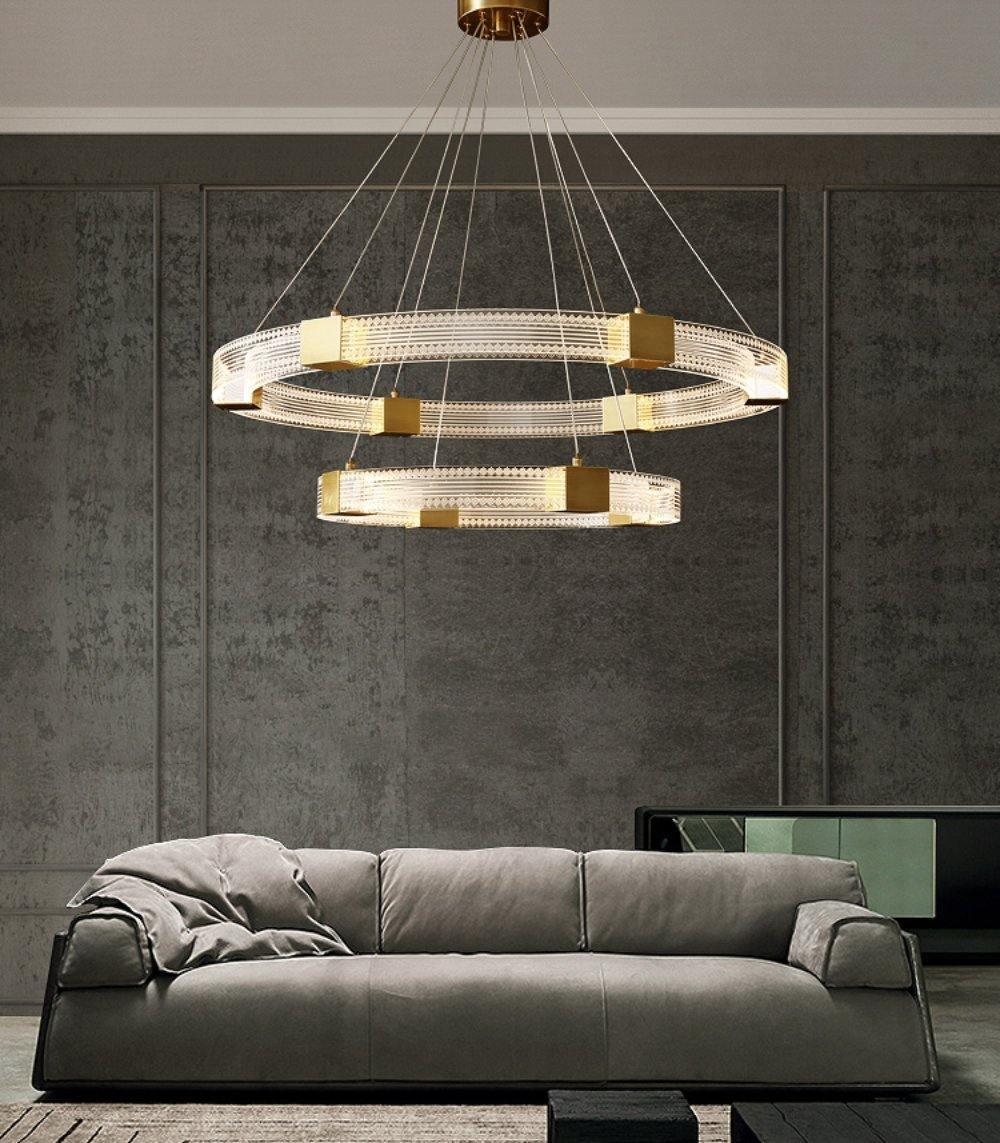 Eurdora Modern Minimalist Ring LED Chandelier