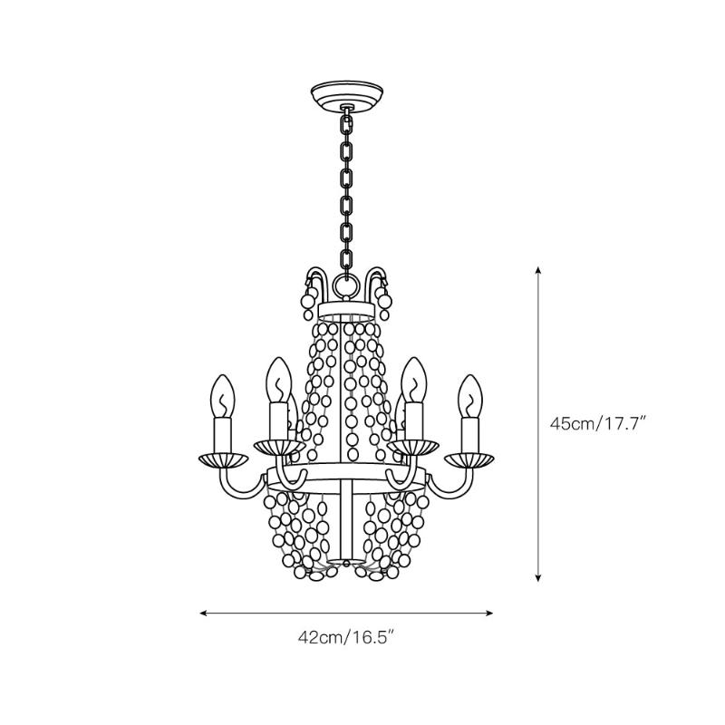 Luxinine Vintage Flea Market Crystal Chandelier