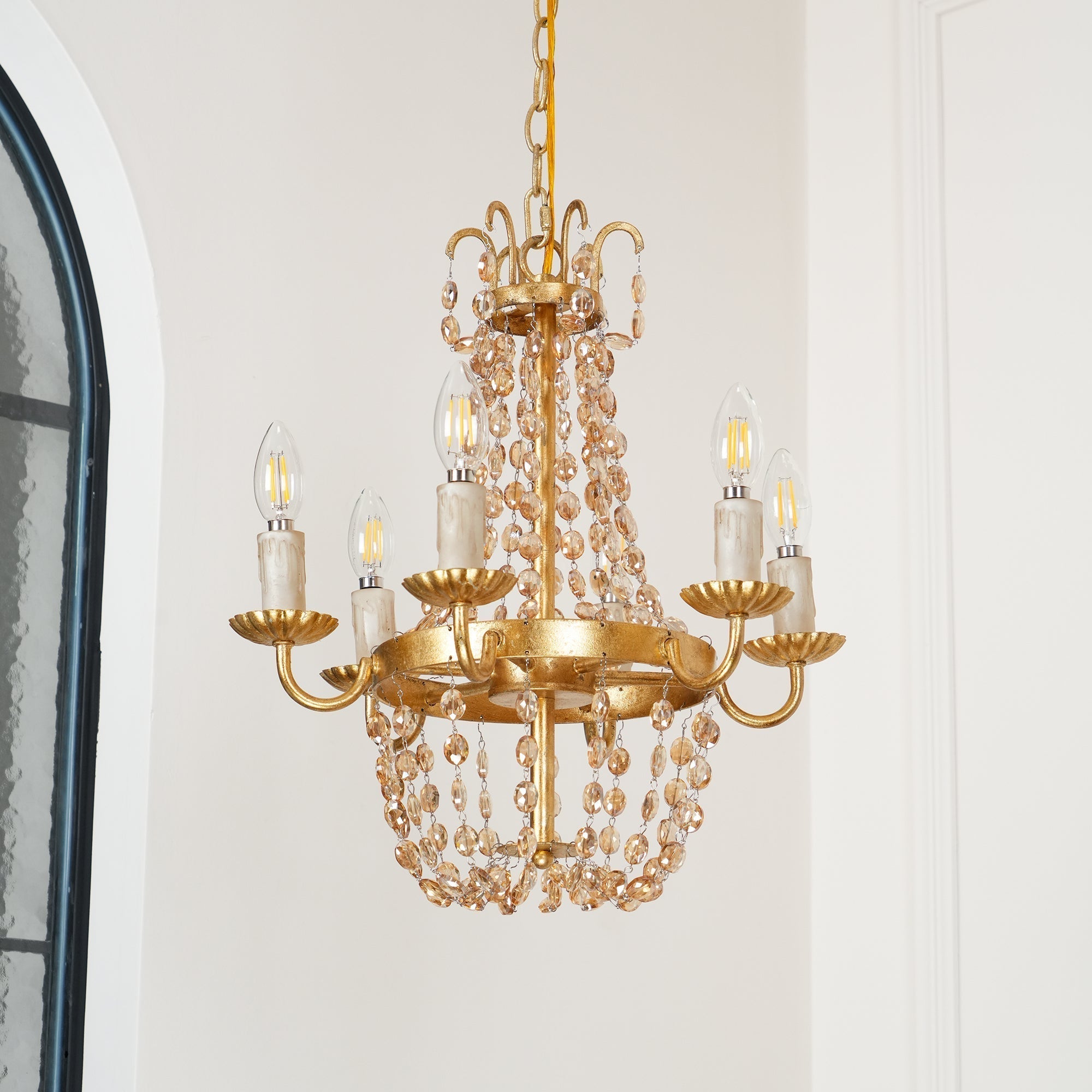 Luxinine Vintage Flea Market Crystal Chandelier