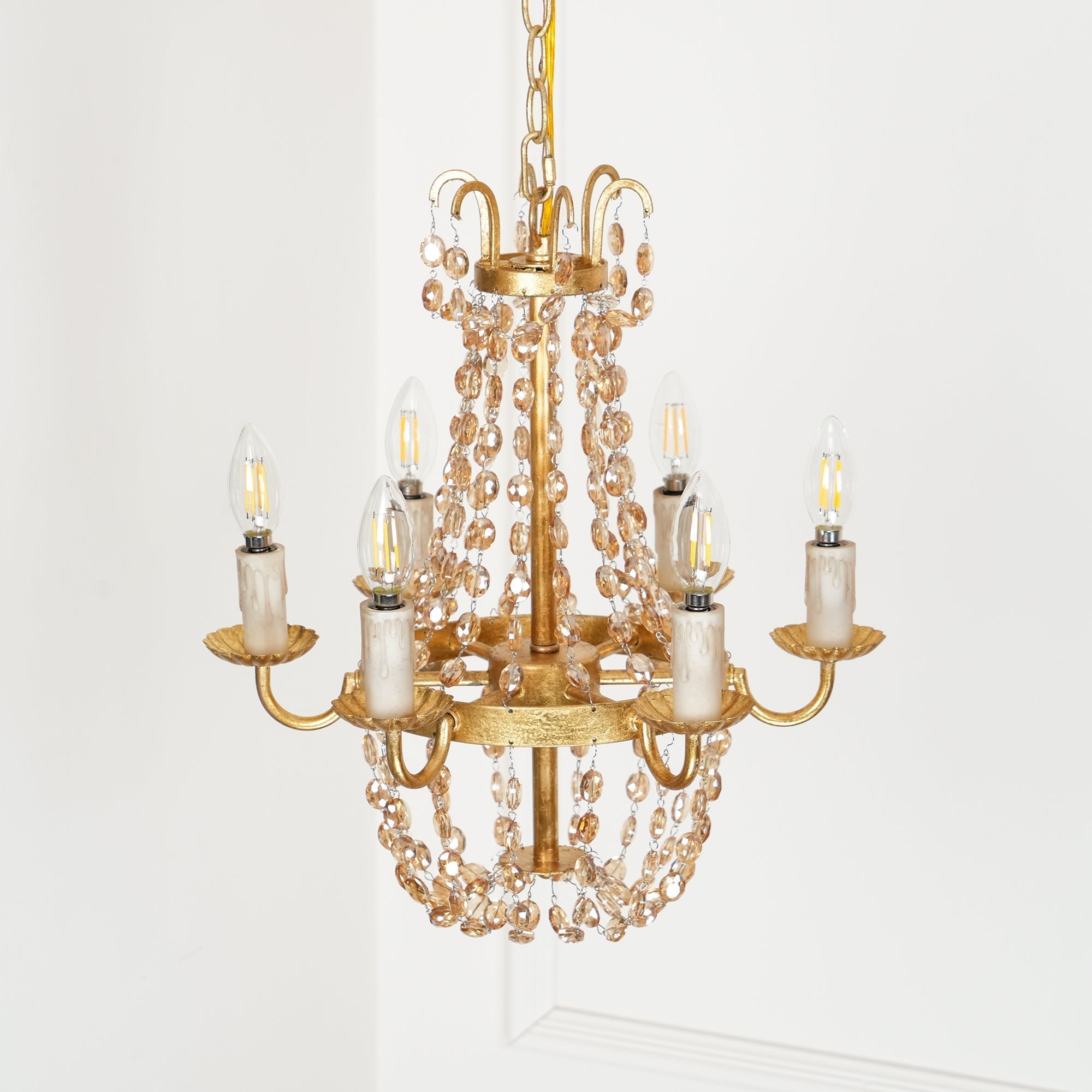 Luxinine Vintage Flea Market Crystal Chandelier