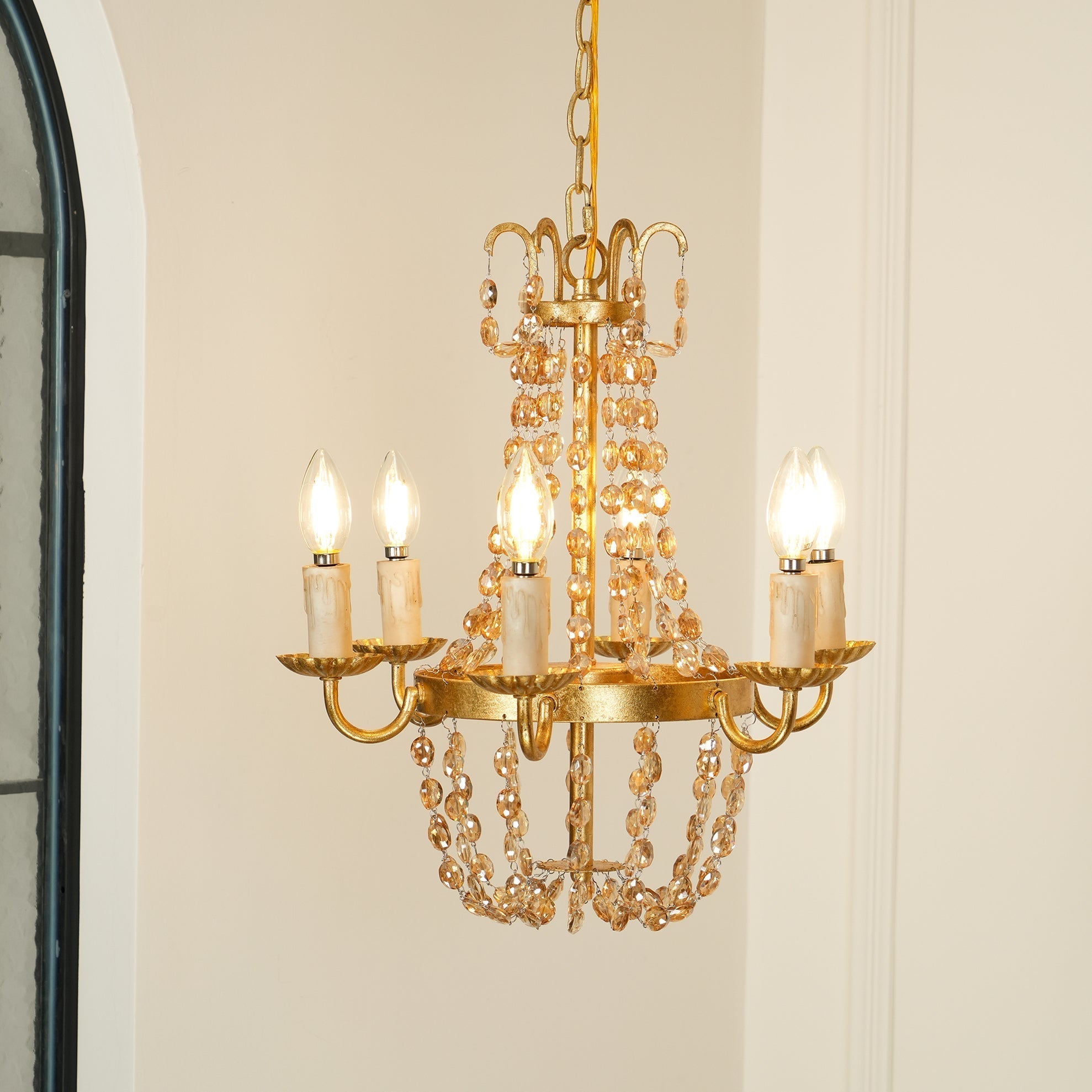 Luxinine Vintage Flea Market Crystal Chandelier