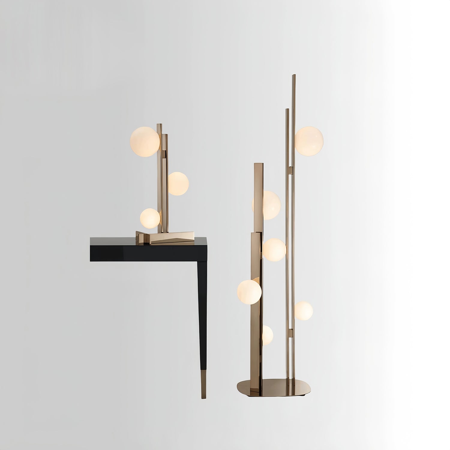 Raven Stainless steel Floor Lamp
