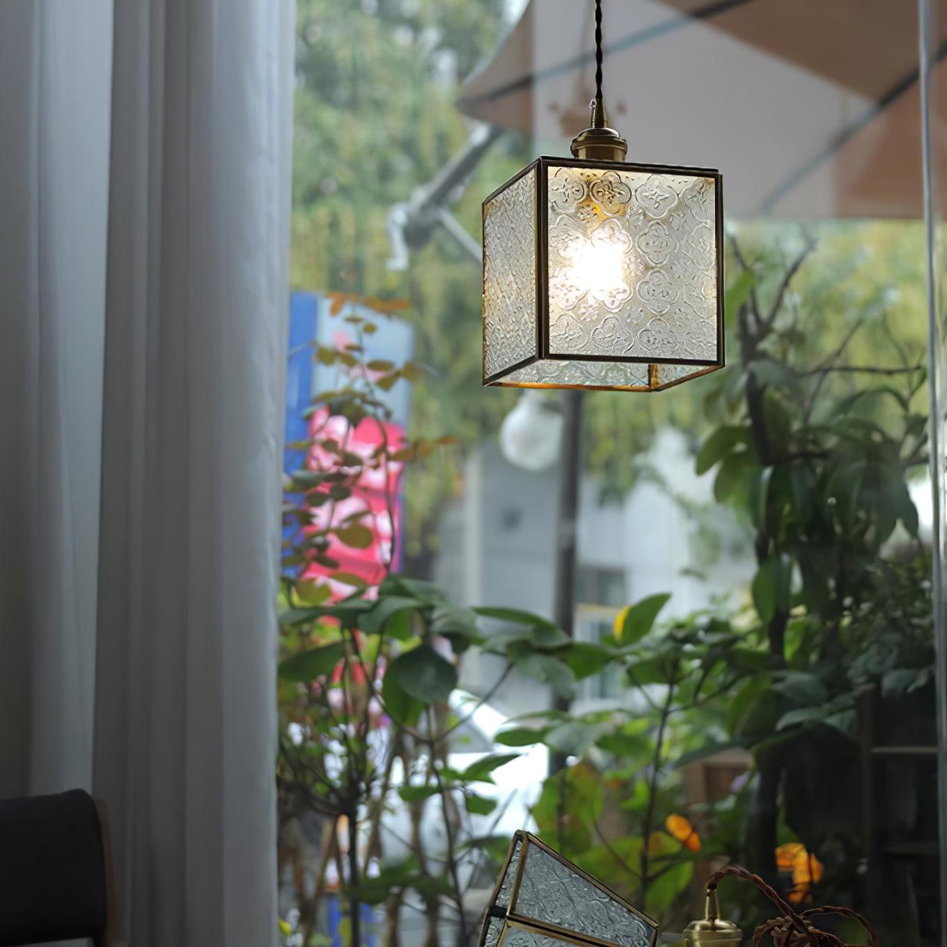 Arvane Brass & Glass Elegant Pendant Lamp