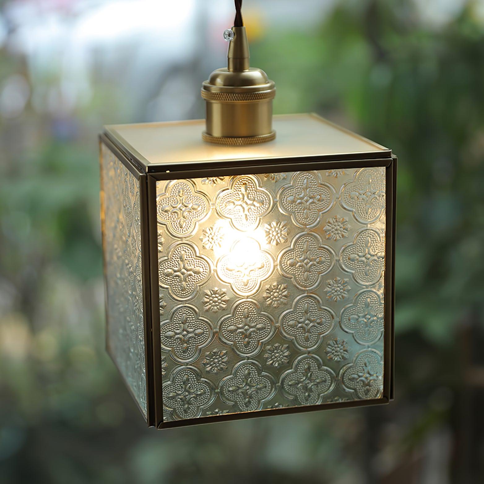 Arvane Brass & Glass Elegant Pendant Lamp