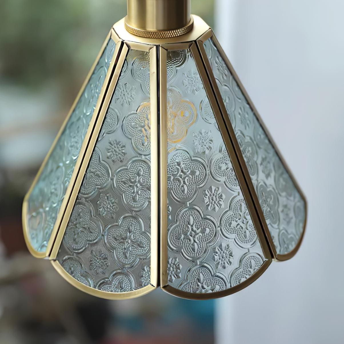 Arvane Brass & Glass Elegant Pendant Lamp