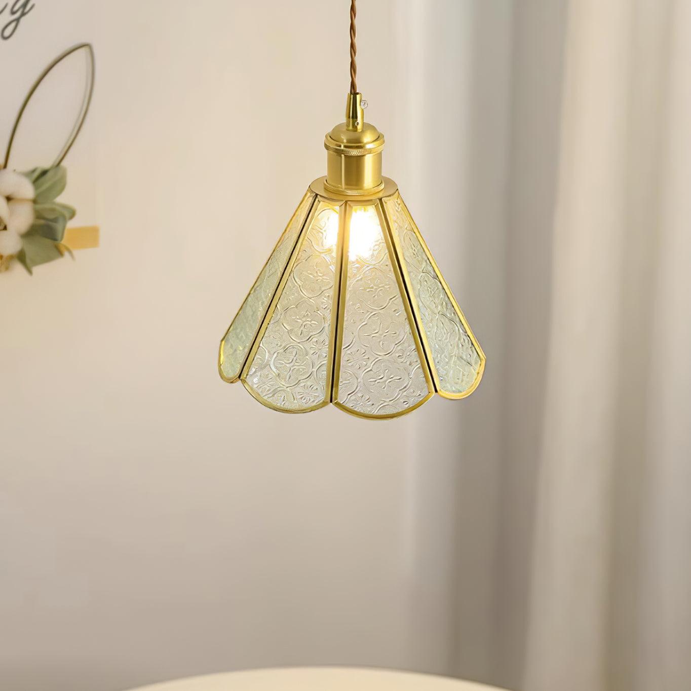 Arvane Brass & Glass Elegant Pendant Lamp