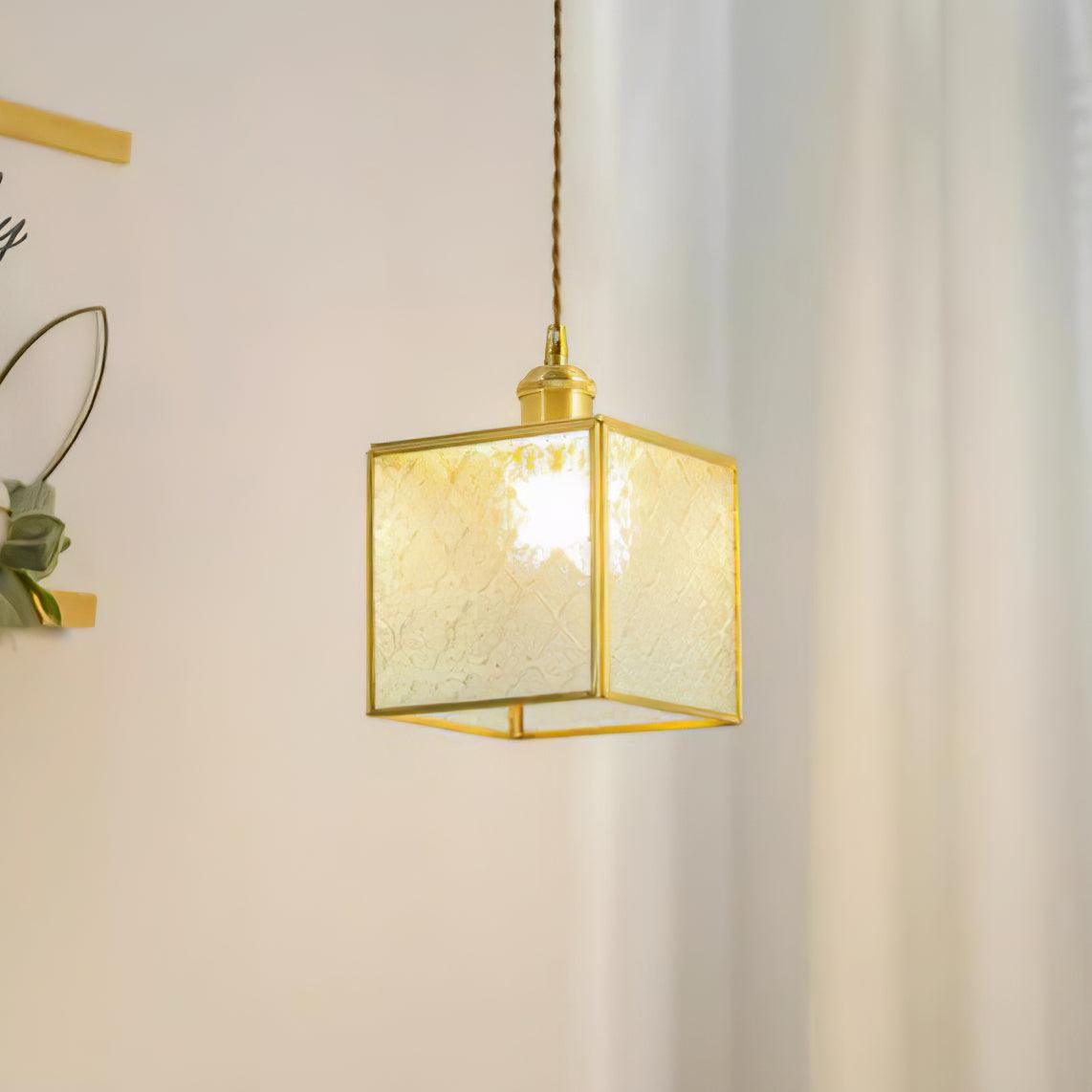 Arvane Brass & Glass Elegant Pendant Lamp