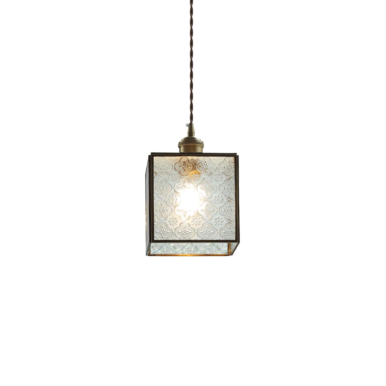 Arvane Brass & Glass Elegant Pendant Lamp