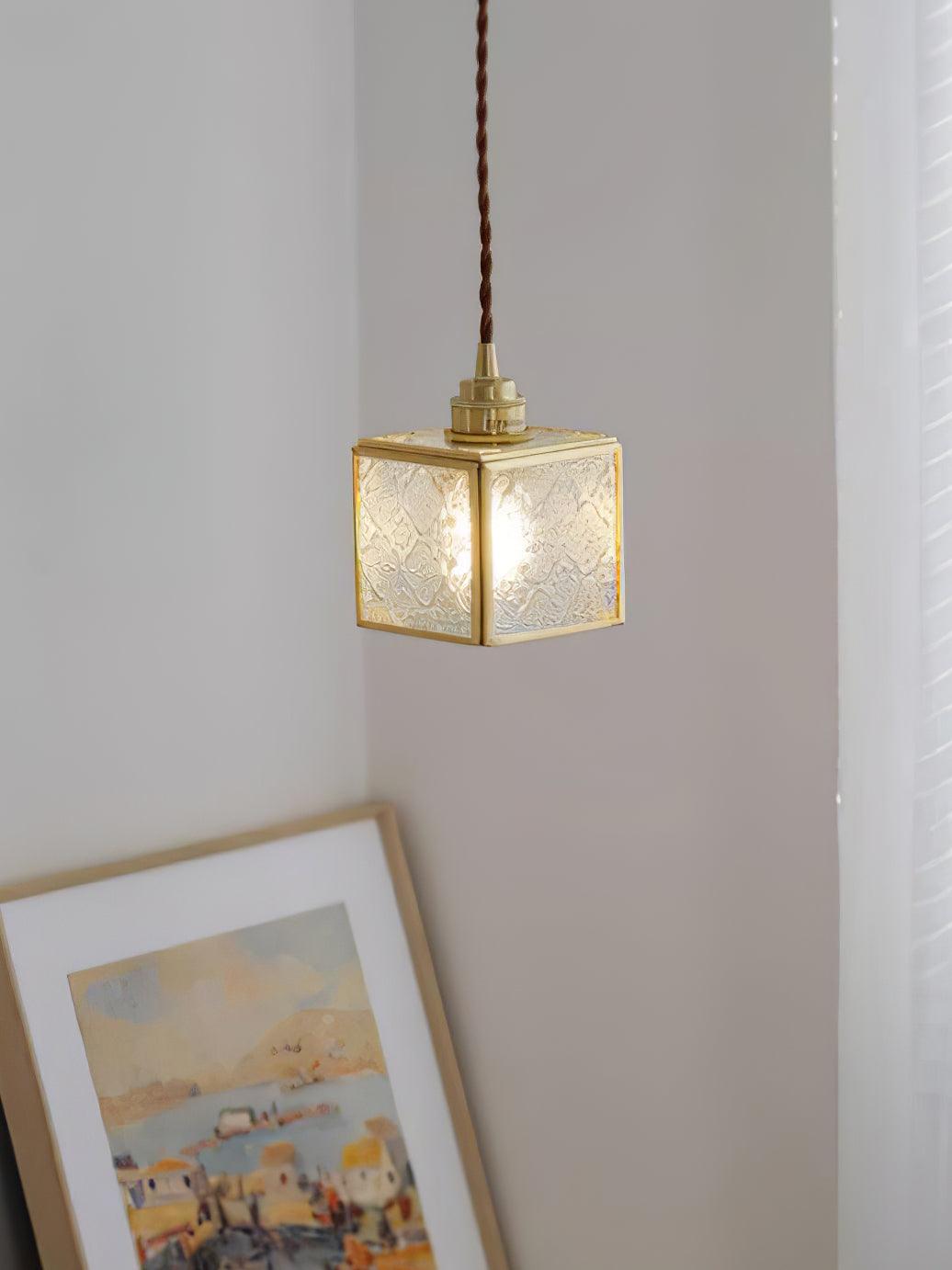 Arvane Brass & Glass Elegant Pendant Lamp