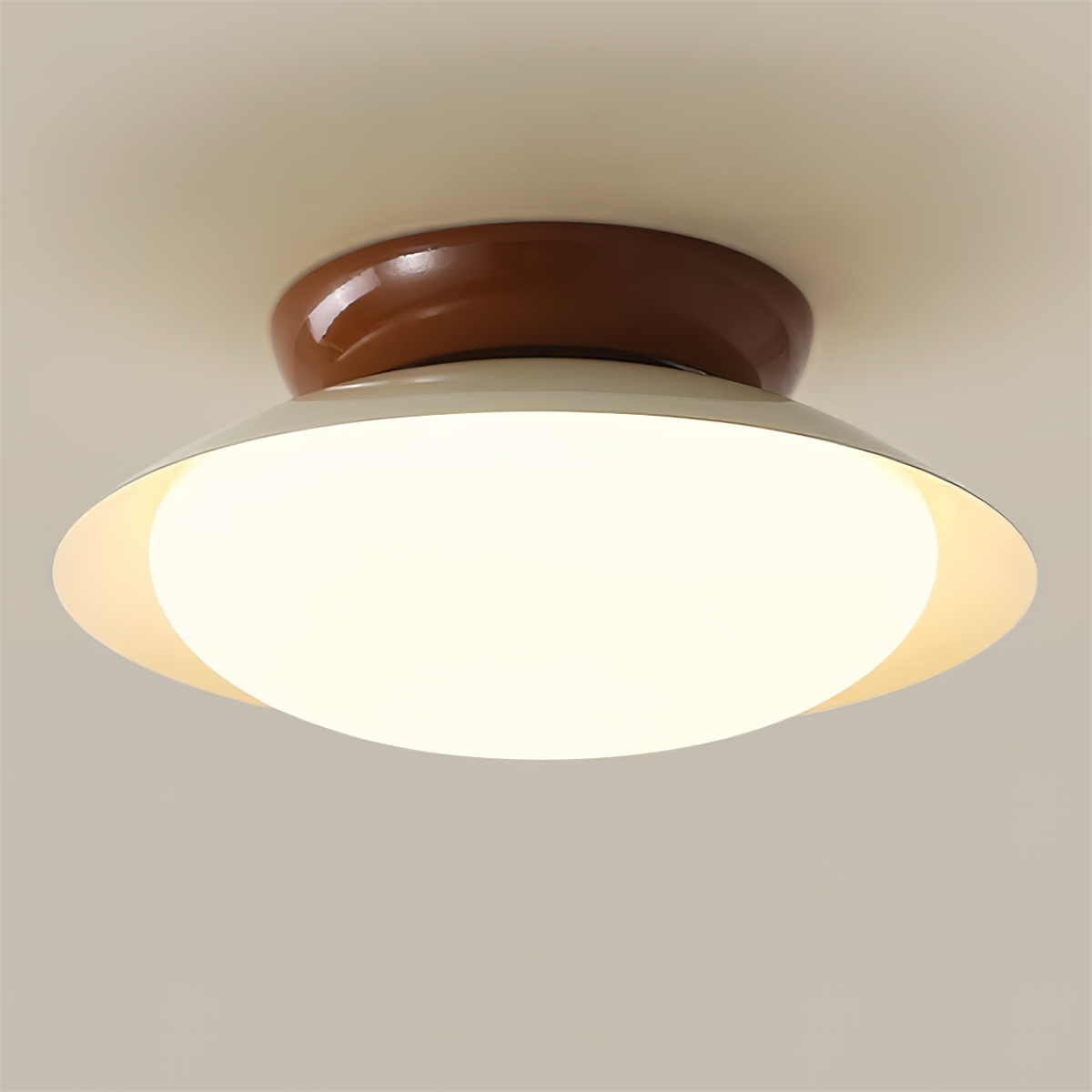 Aira Vintage Bowl-shaped LED Ceiling Light