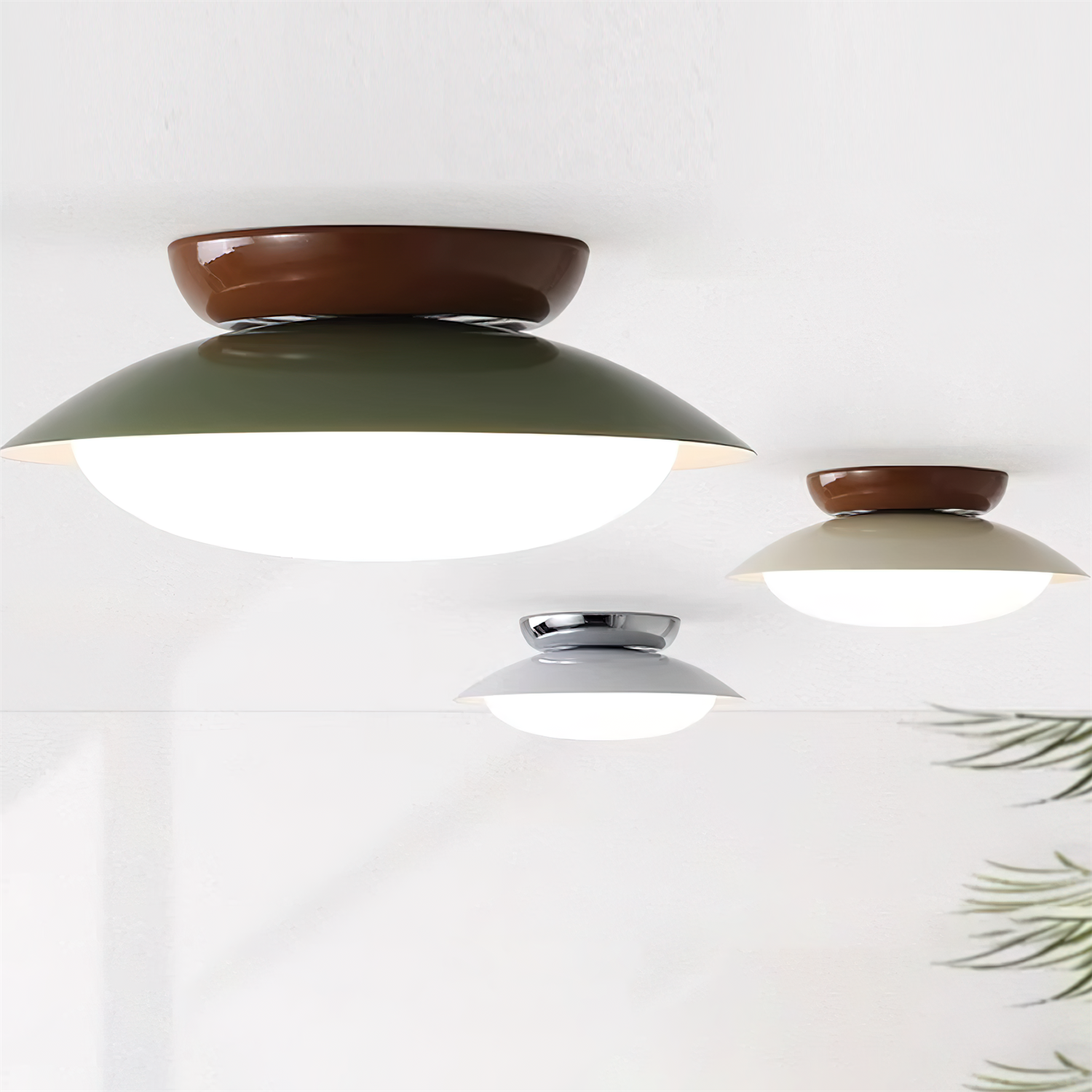 Aira Vintage Bowl-shaped LED Ceiling Light