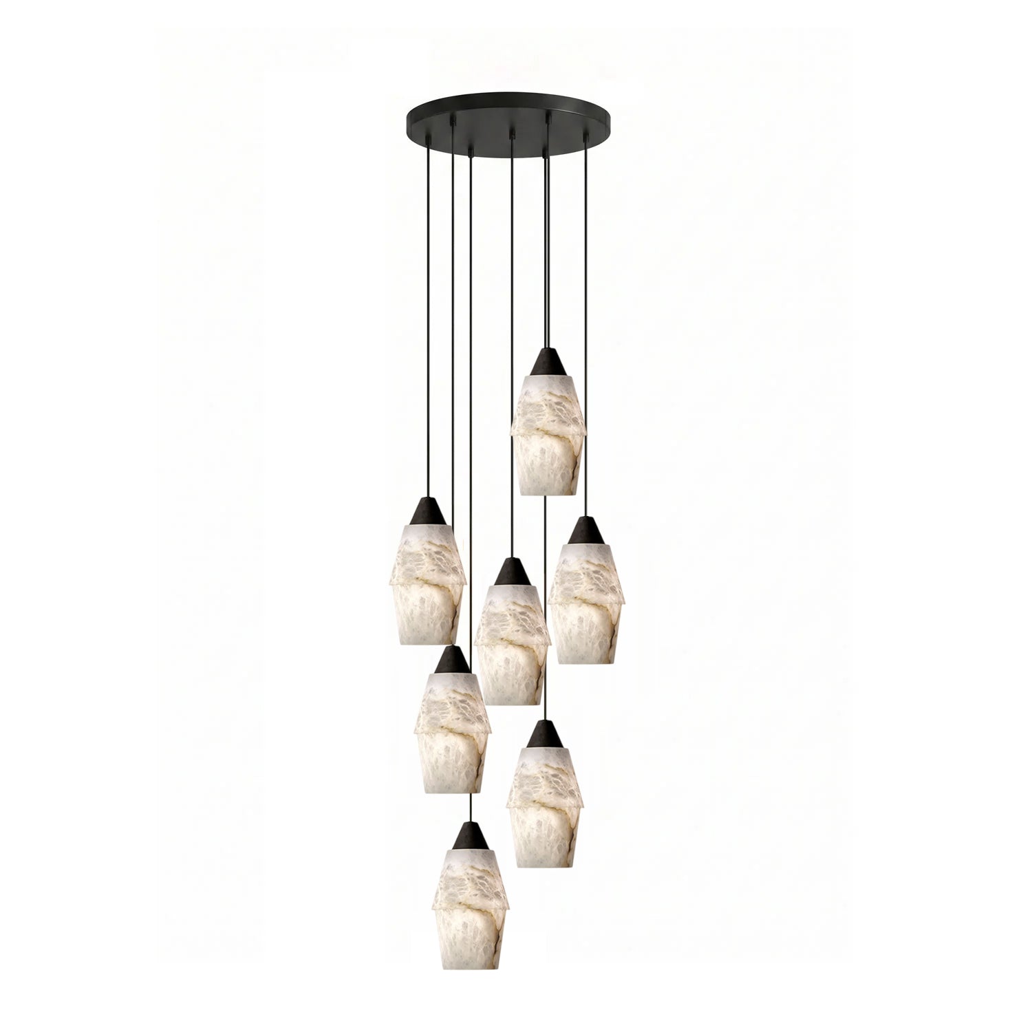 Pavilion Alabaster Cluster Chandelier