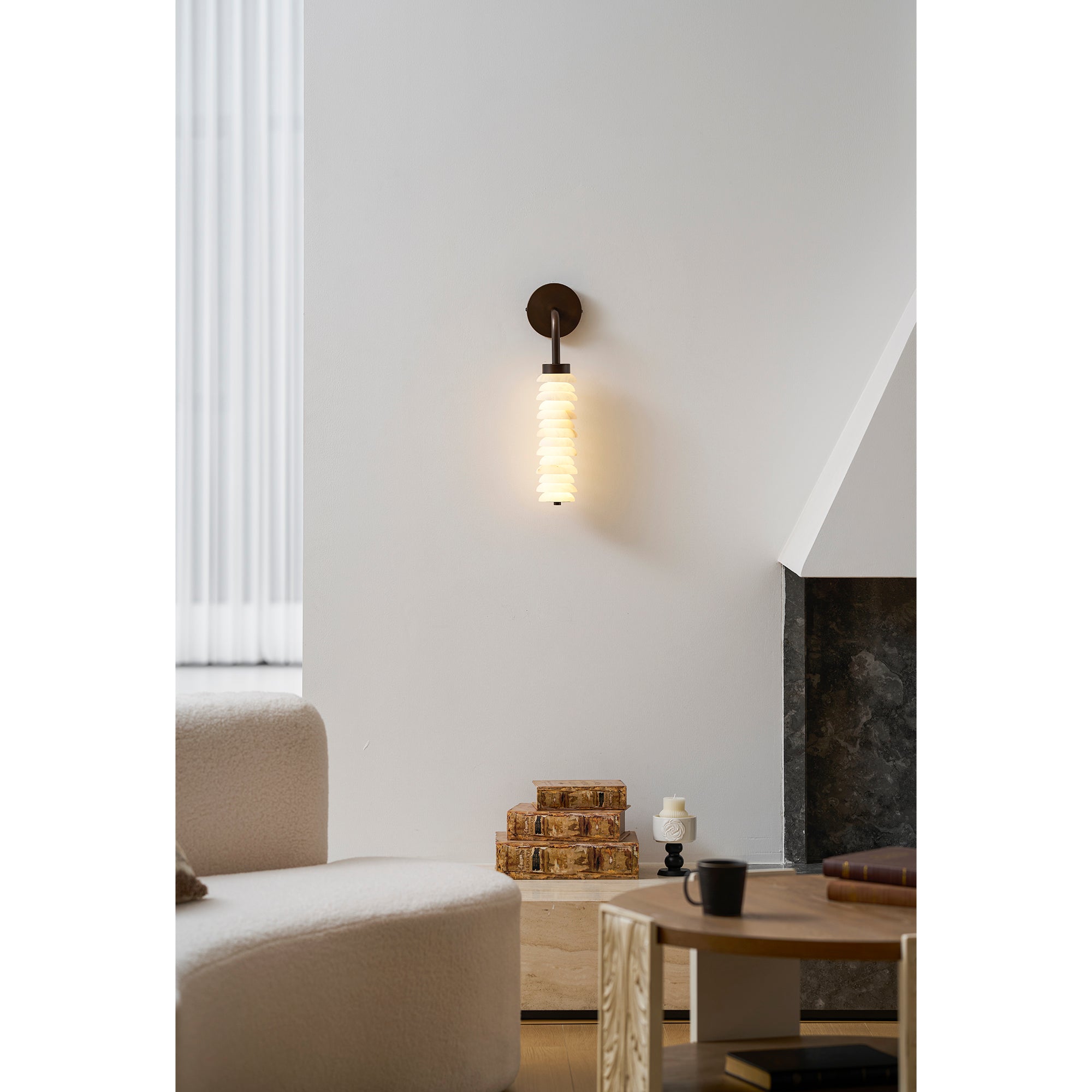Helix Alabaster Wall Lamp