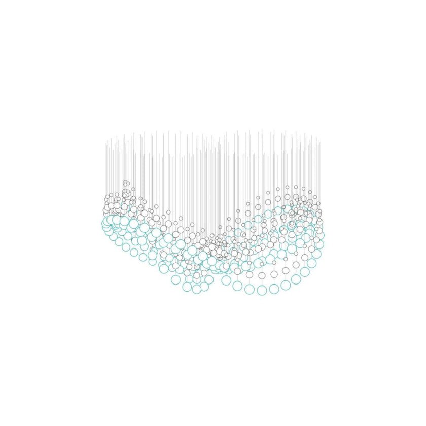 Pearl Veil Couture Cascade Customize Chandelier