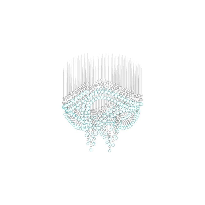 Pearl Veil Couture Cascade Customize Chandelier