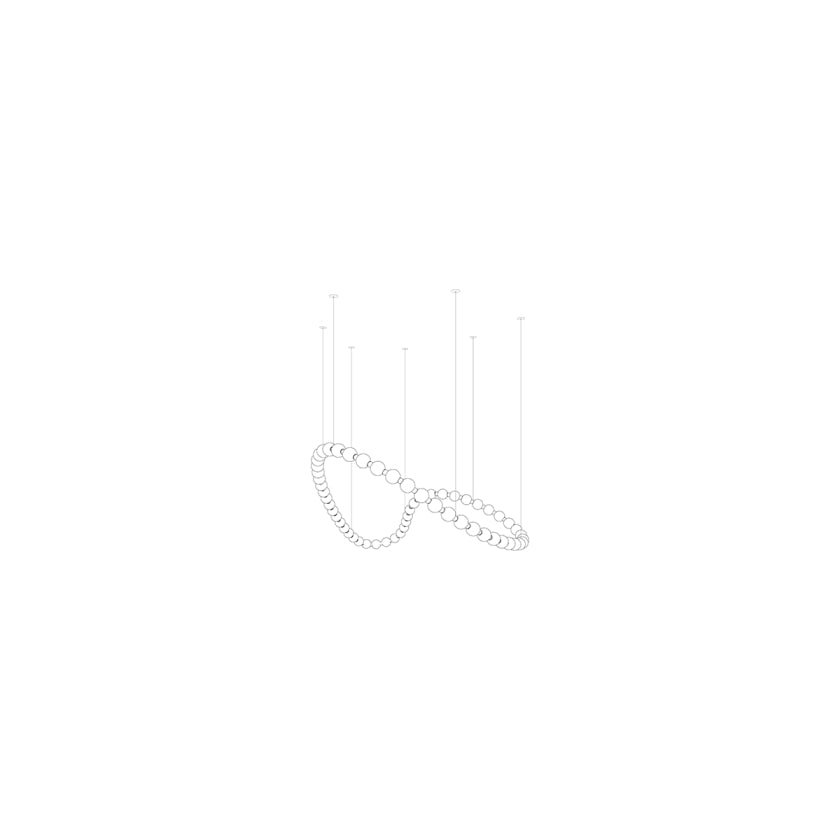 Pearl Symphony Grand Cascade Customize Chandelier