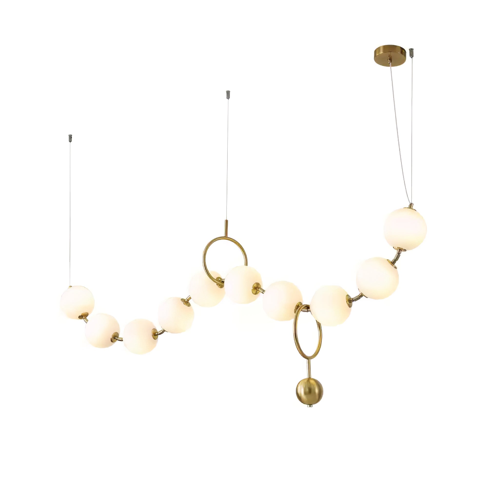 Lustra Pendant Lamp Necklace Glass - Neutral Decor