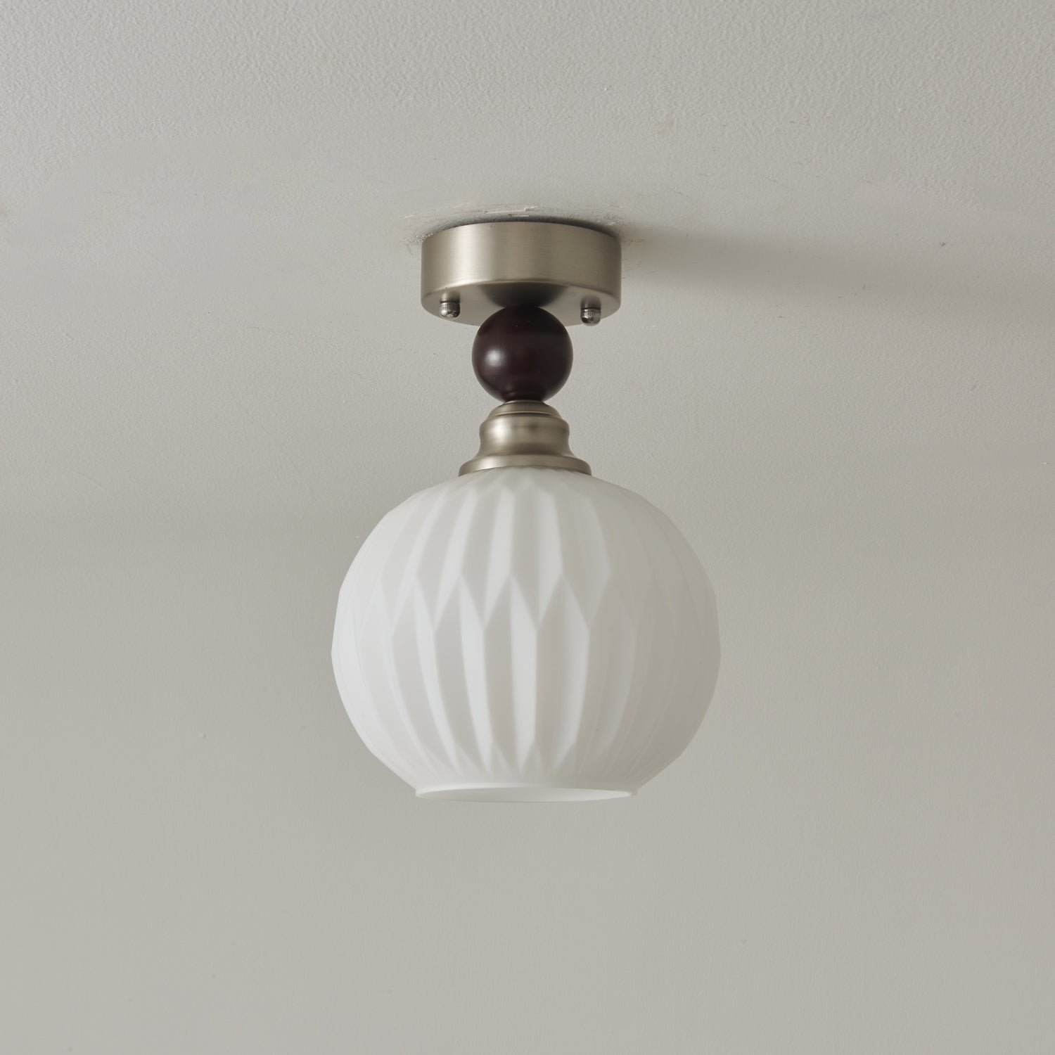 Ivcarila Modern Minimalist Pearl Sphere Glass Ceiling Lamp