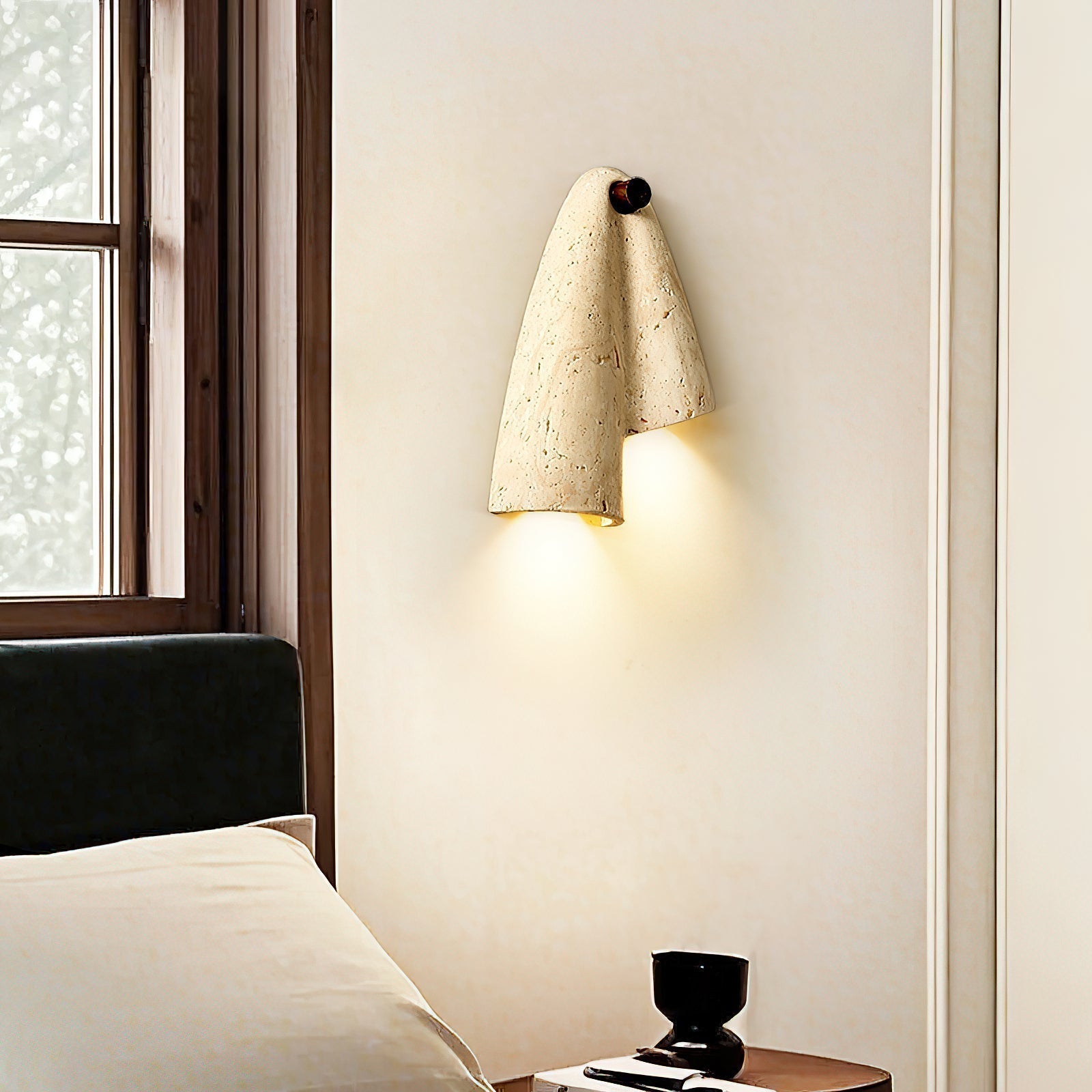 Seralaya Travertine Wall Lamp