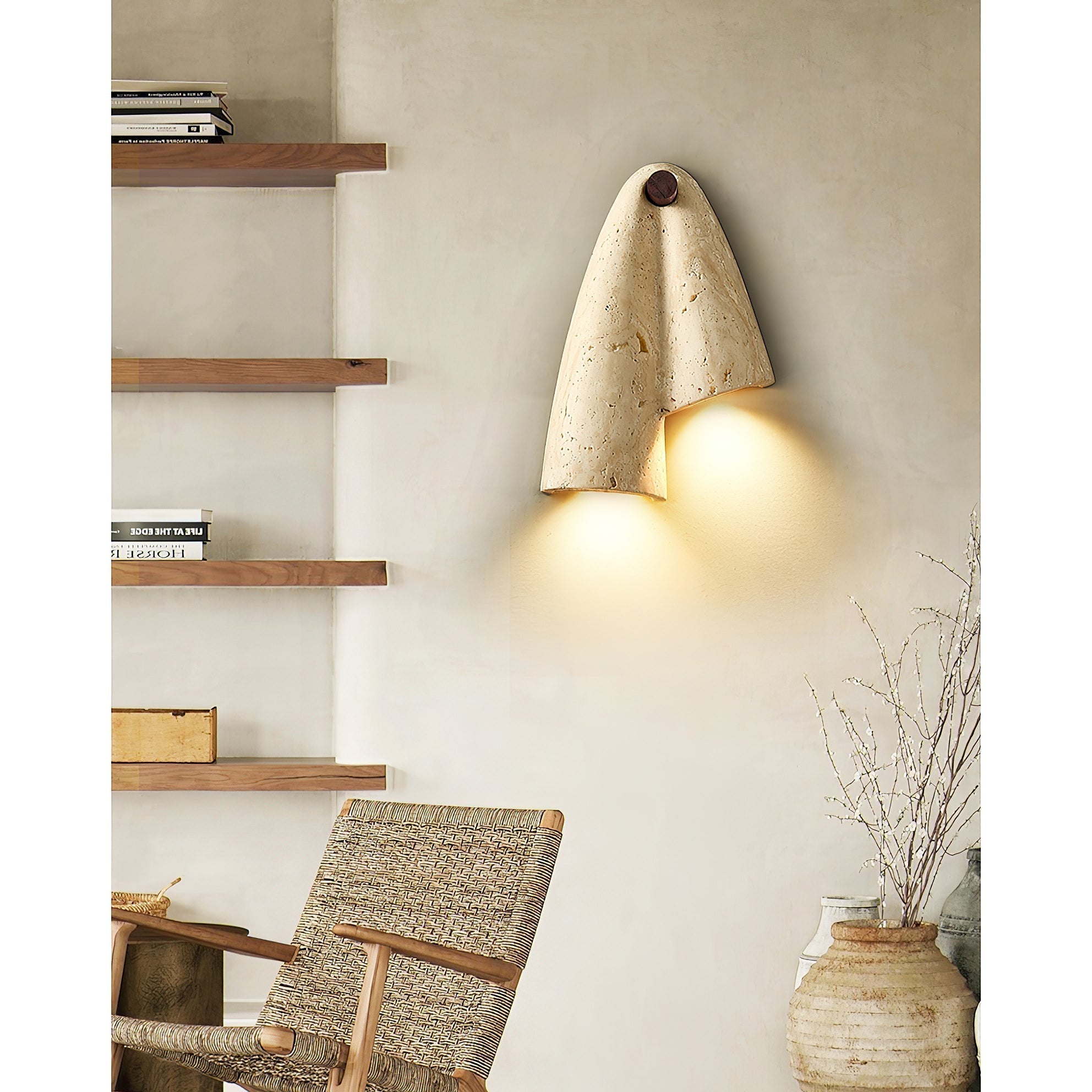 Seralaya Travertine Wall Lamp