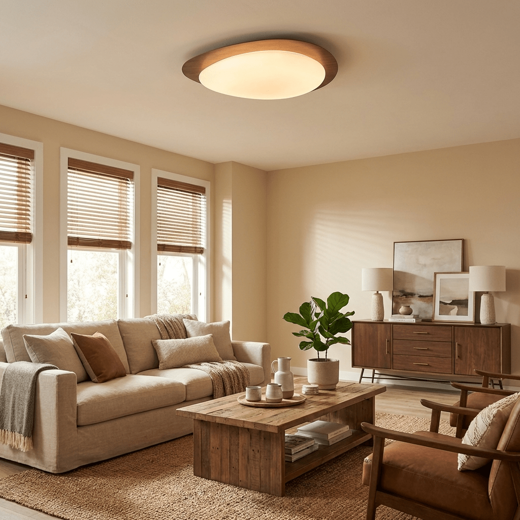 Orinvale Pebble Metal Flush Mount Ceiling Light