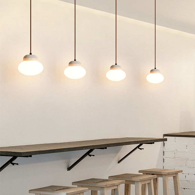 Sora Pebble Sphere Pendant Lamp