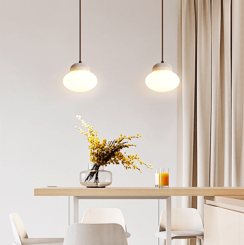 Sora Pebble Sphere Pendant Lamp