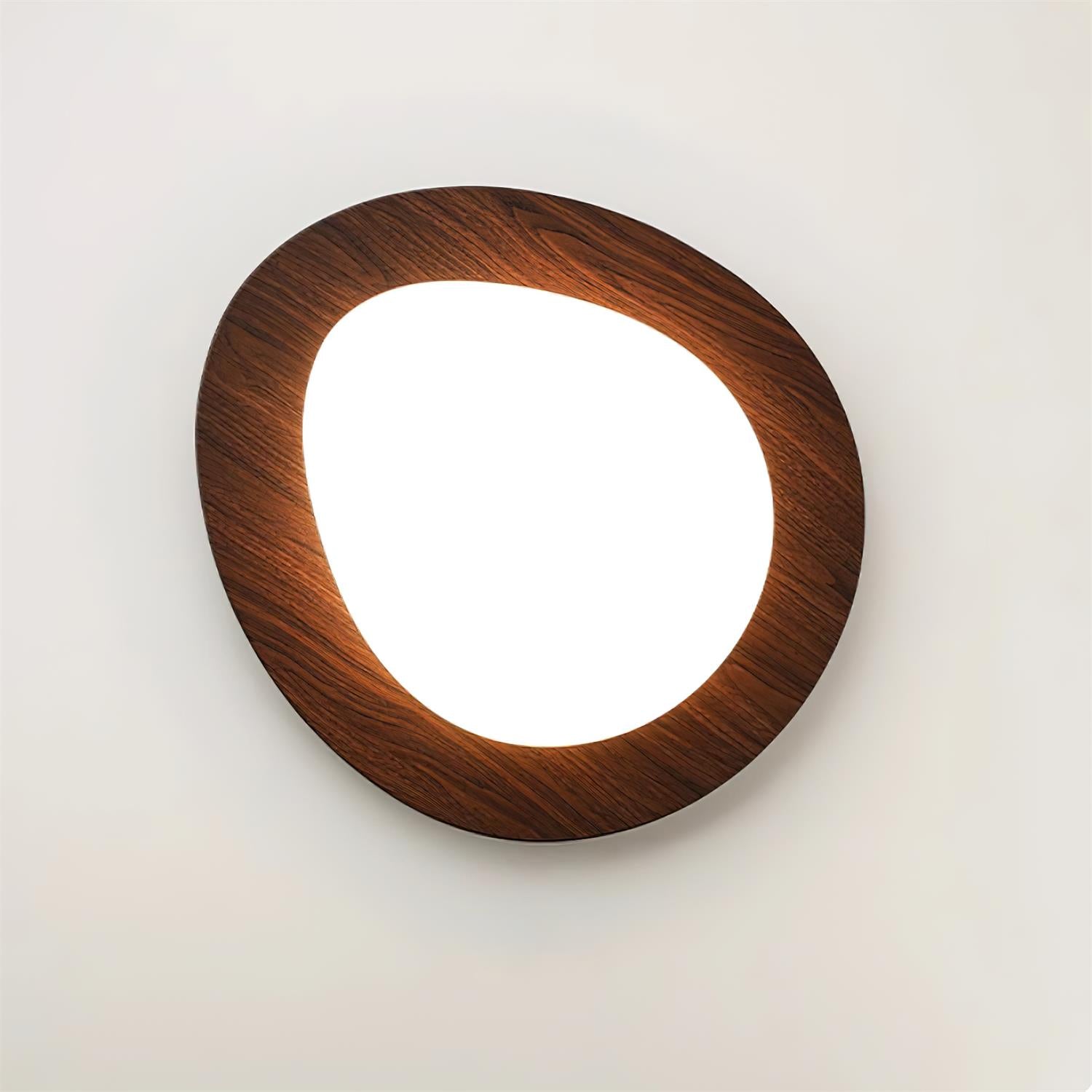 Sylenia Ceiling Light Pebble Walnut Acrylic LED