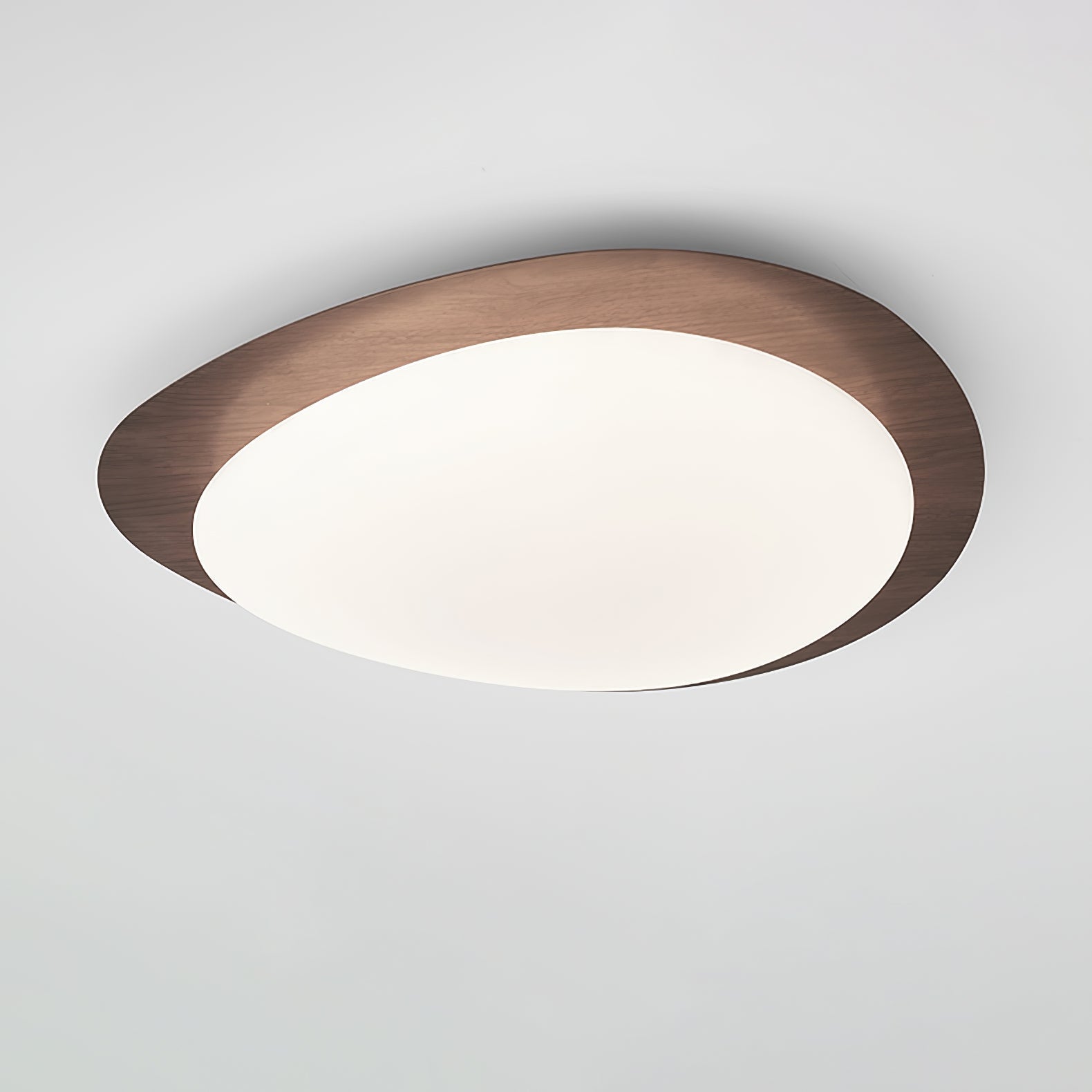 Sylenia Ceiling Light Pebble Walnut Acrylic LED