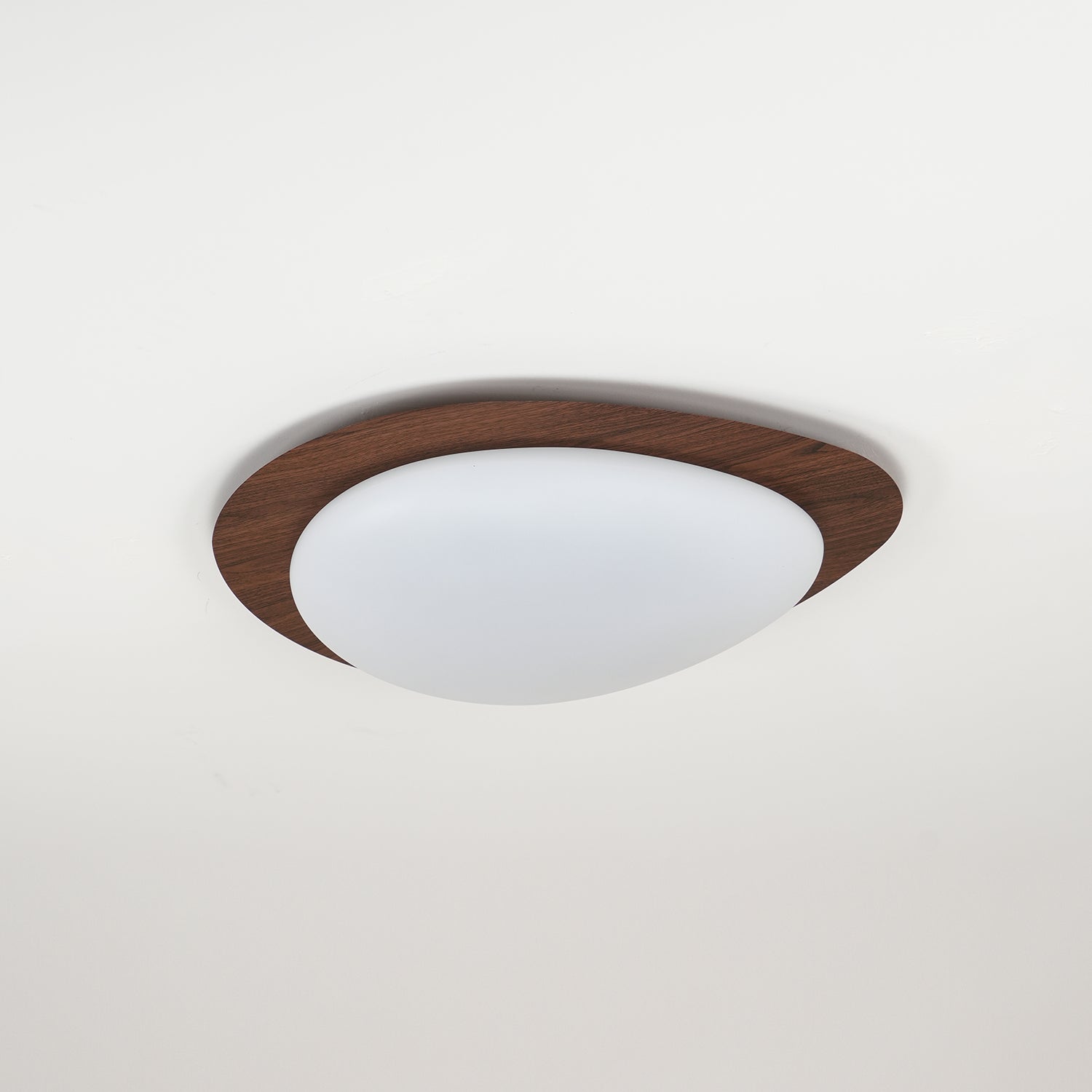 Sylenia Ceiling Light Pebble Walnut Acrylic LED