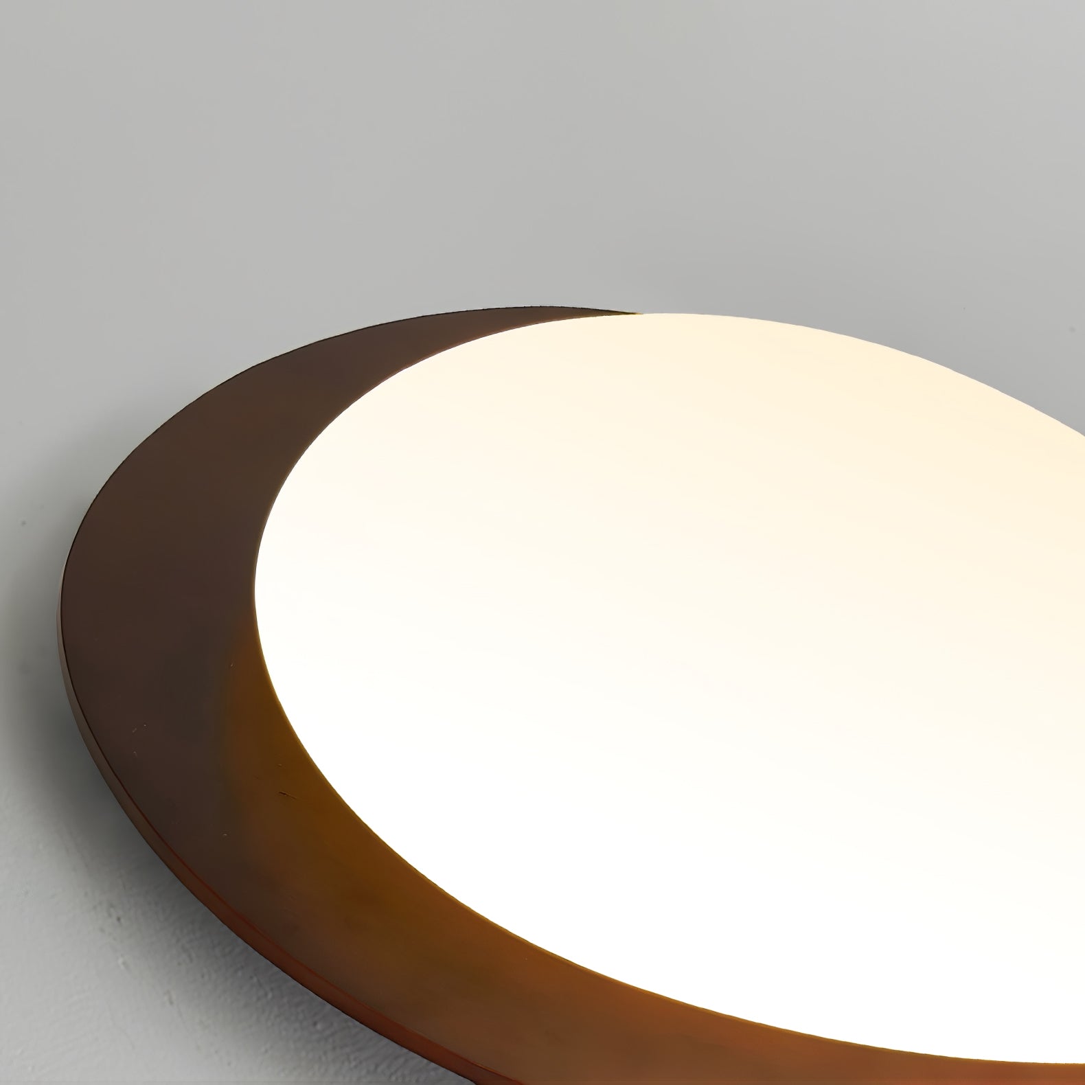 Evory Ceiling Light Wooden Walnut Pebble