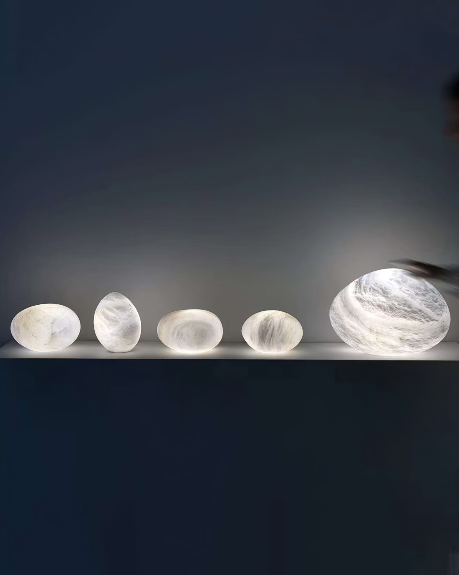 Nivisaya Pebbles Alabaster Pendant Lamp