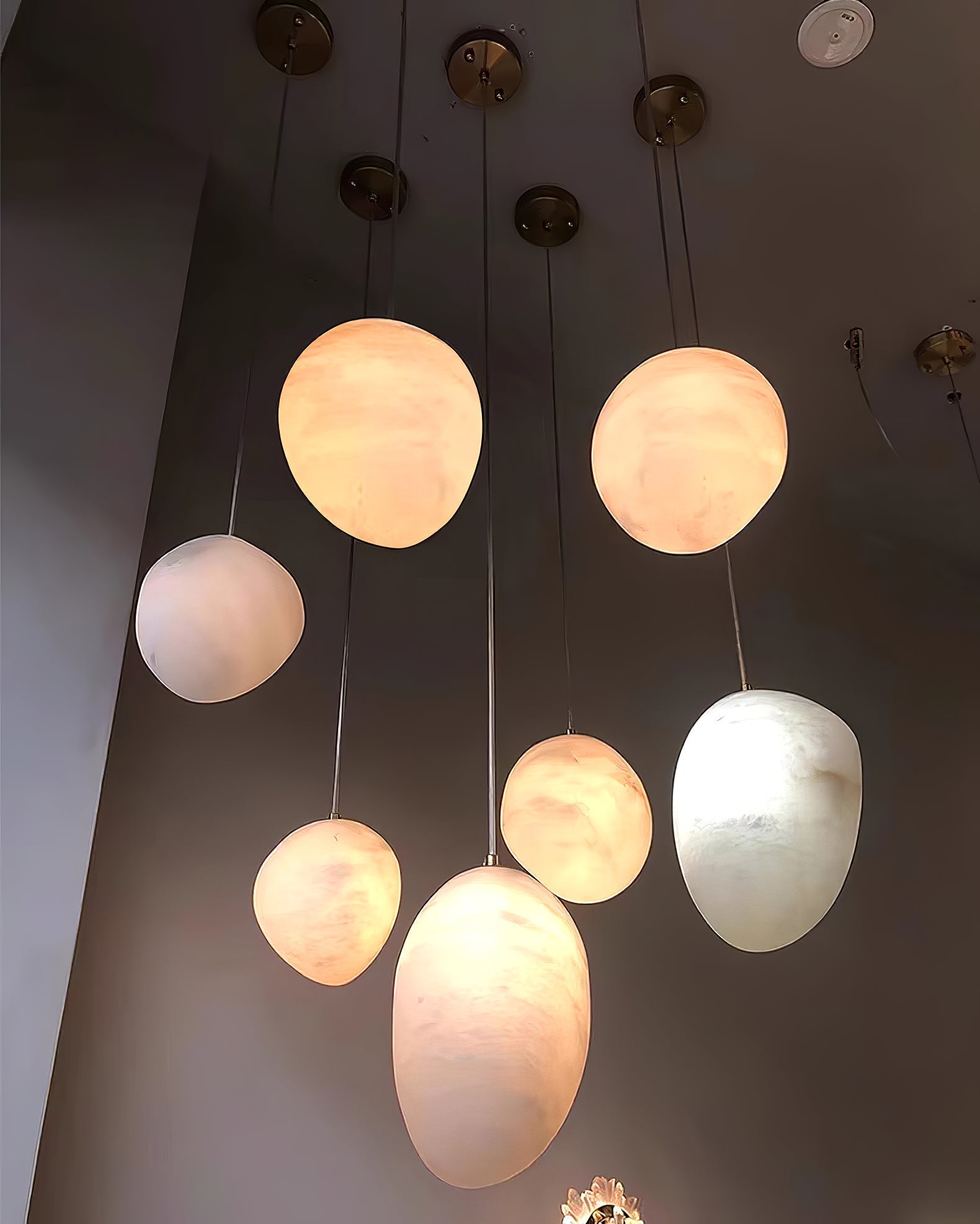 Nivisaya Pebbles Alabaster Pendant Lamp