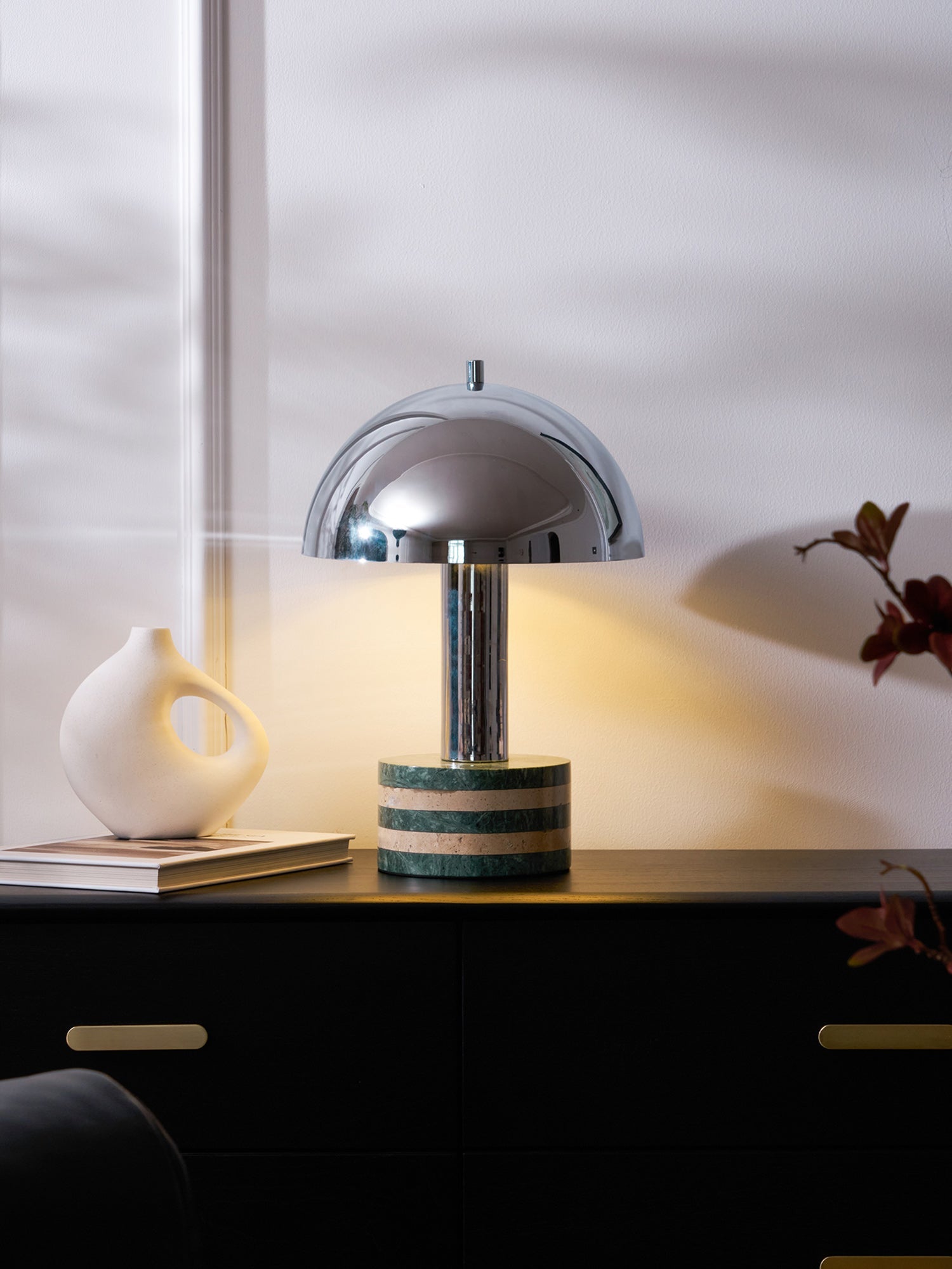 Strata Minimalist Marble Table Lamp
