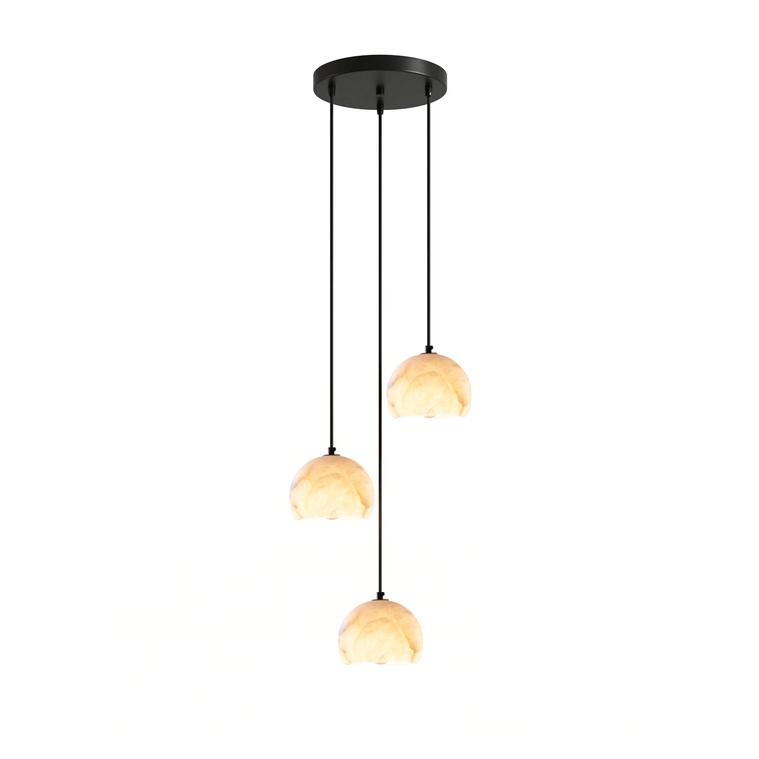 Nerea Alabaster Dome Staircase Chandelier