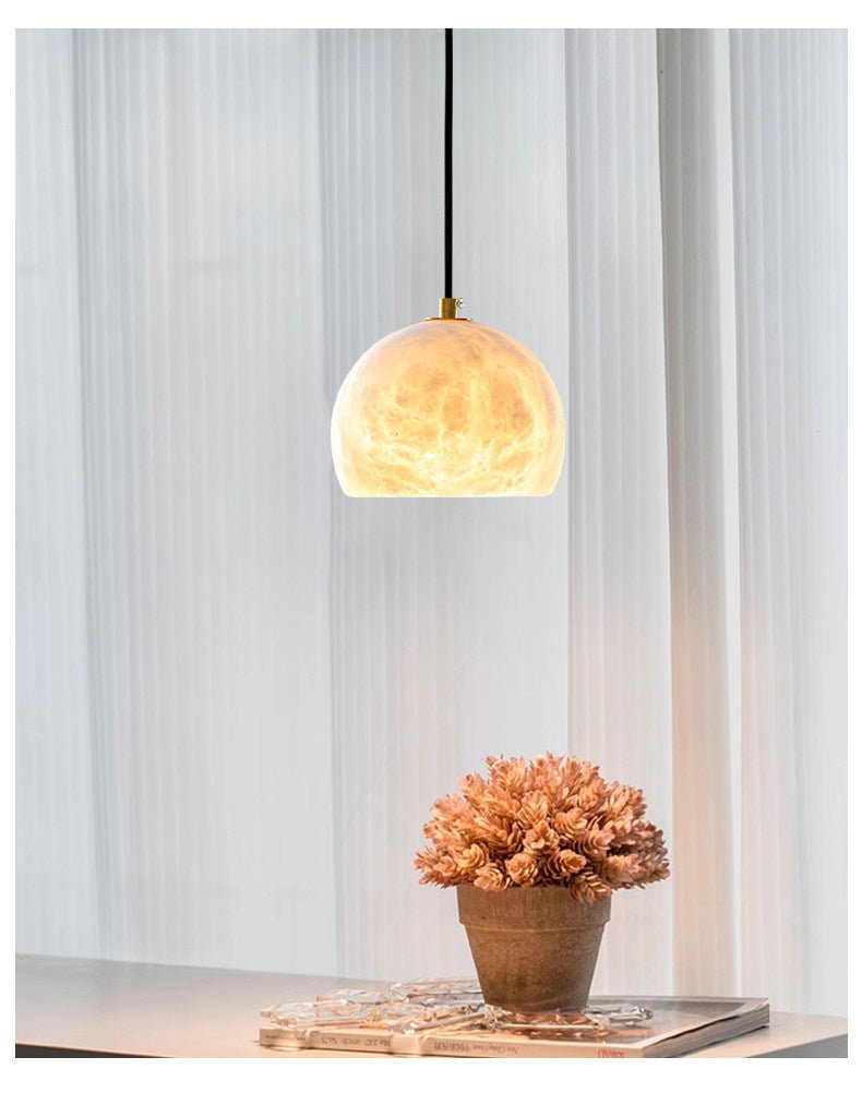 Nerea Alabaster Dome Staircase Chandelier