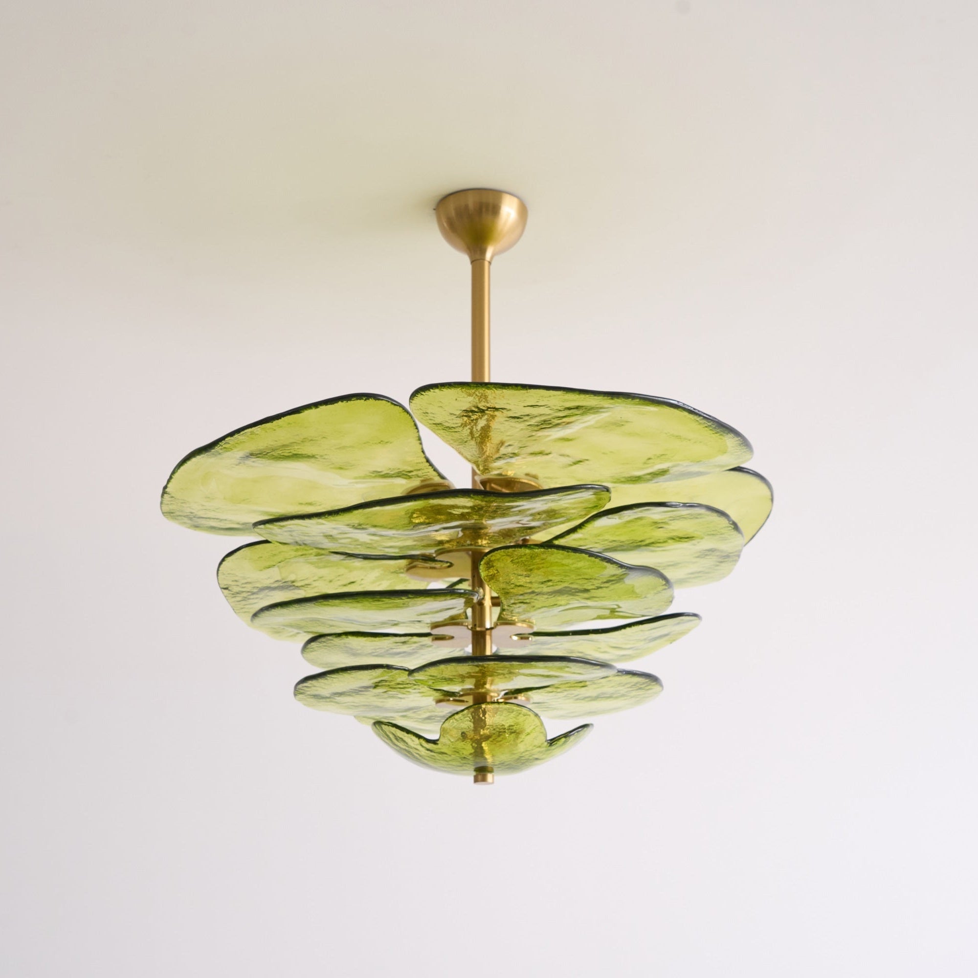 Crivs Chandelier Gold Murano Glass Petal Luxury
