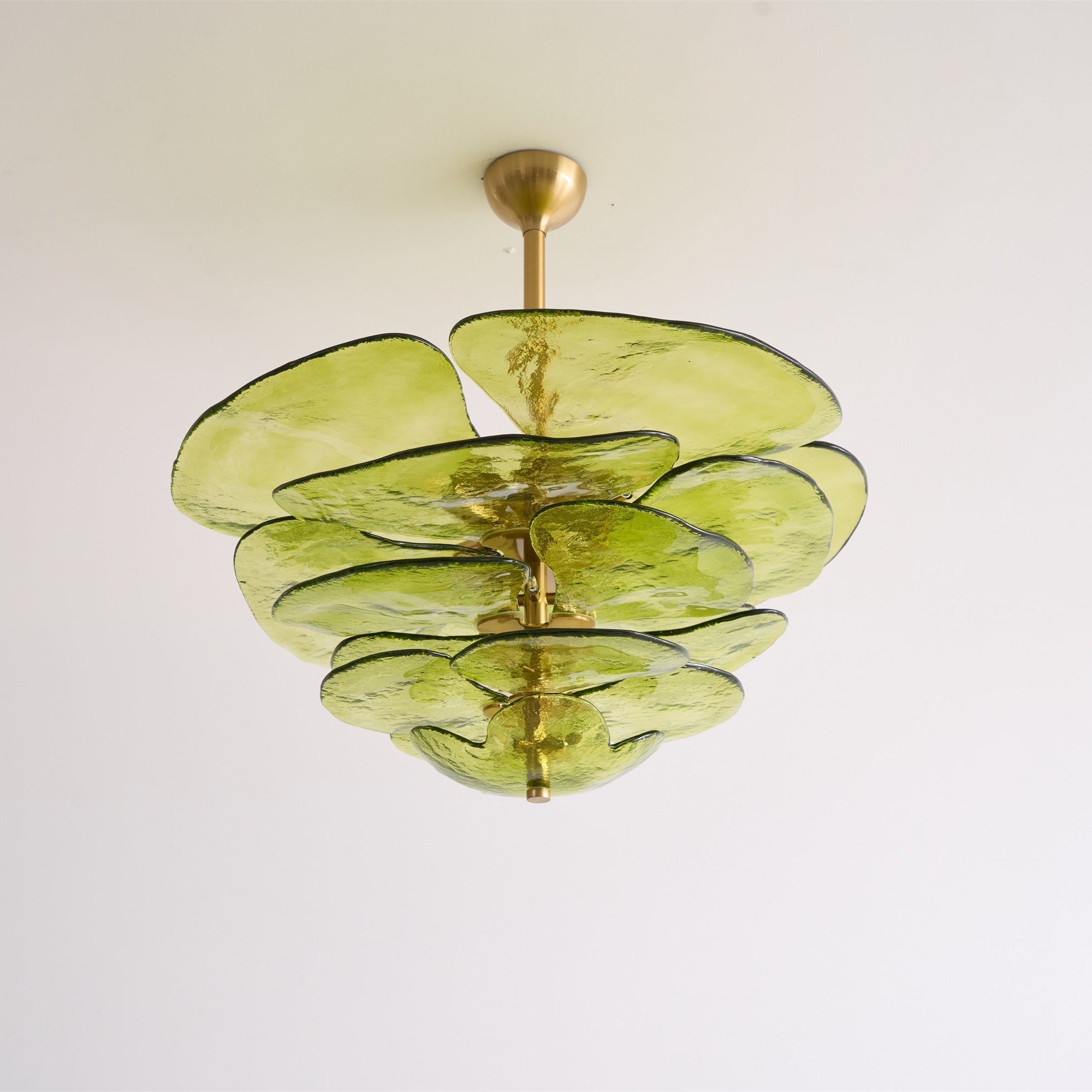 Crivs Chandelier Gold Murano Glass Petal Luxury