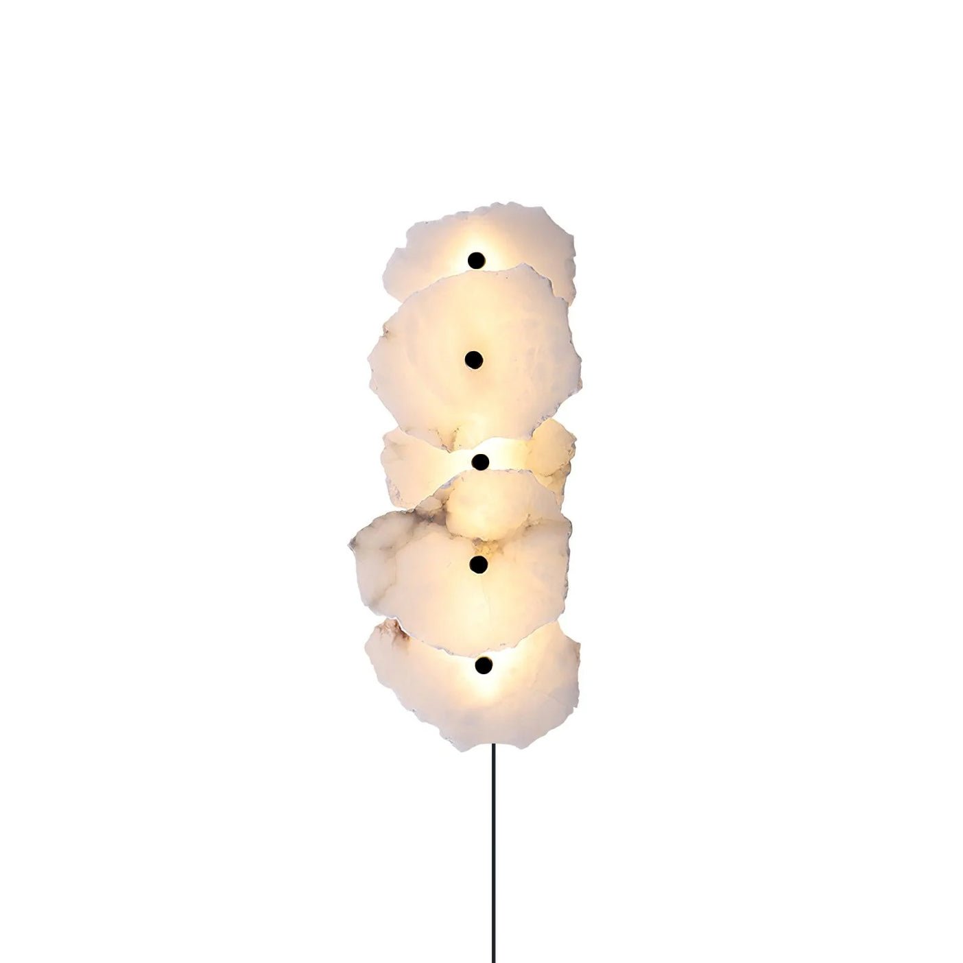 Nivarelia Alabaster Plug-in Wall Lamp