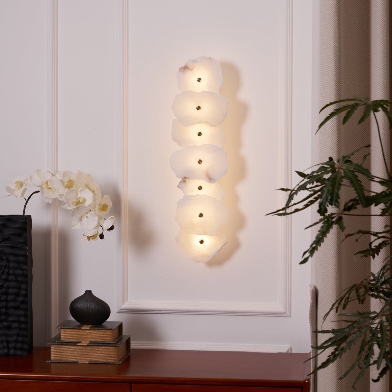 Elmsborne Alabaster Indoor Wall Light